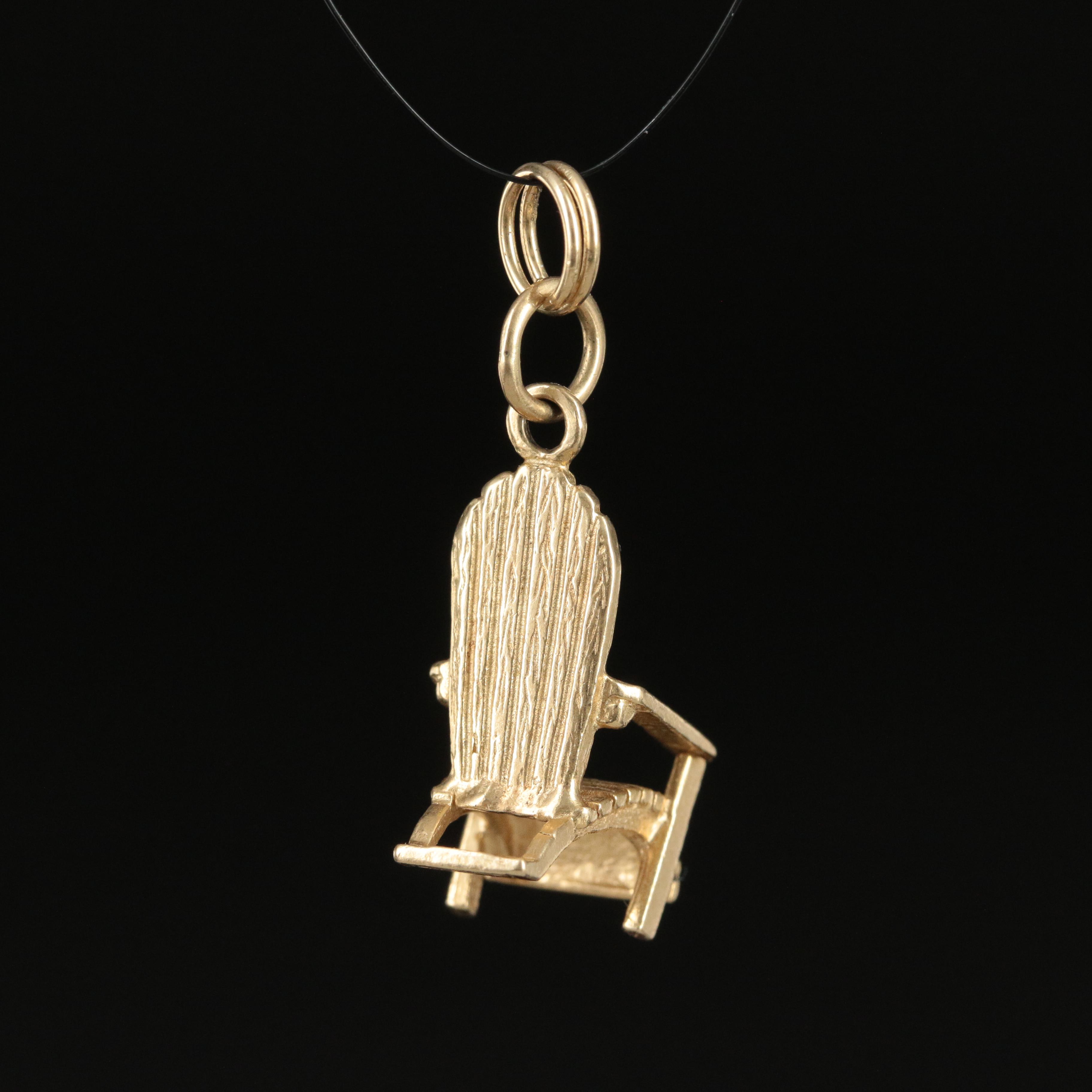 14K Lounge Chair Pendant EBTH