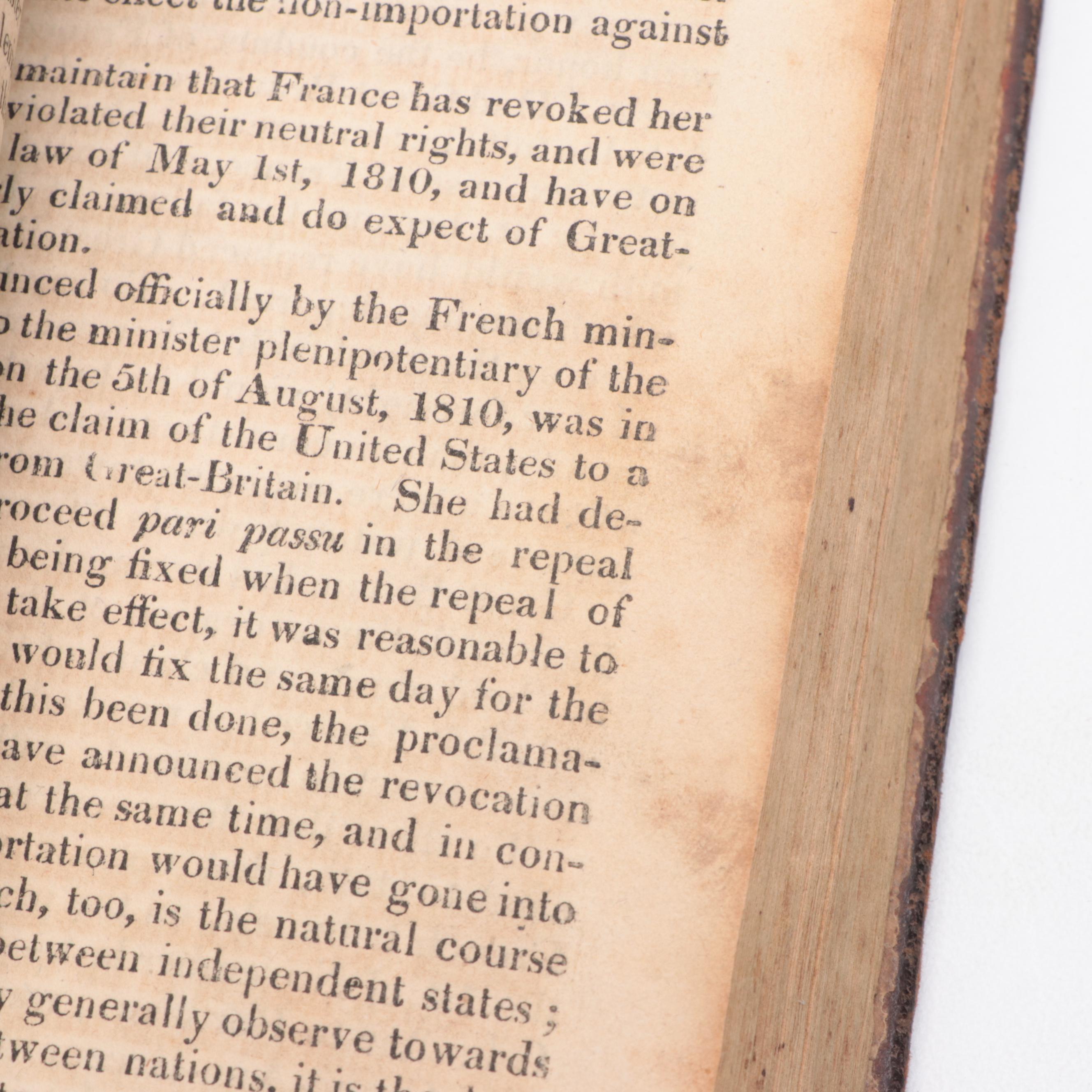 Second Edition "The History of the War" Compiled by J. Russell Jr., 1815