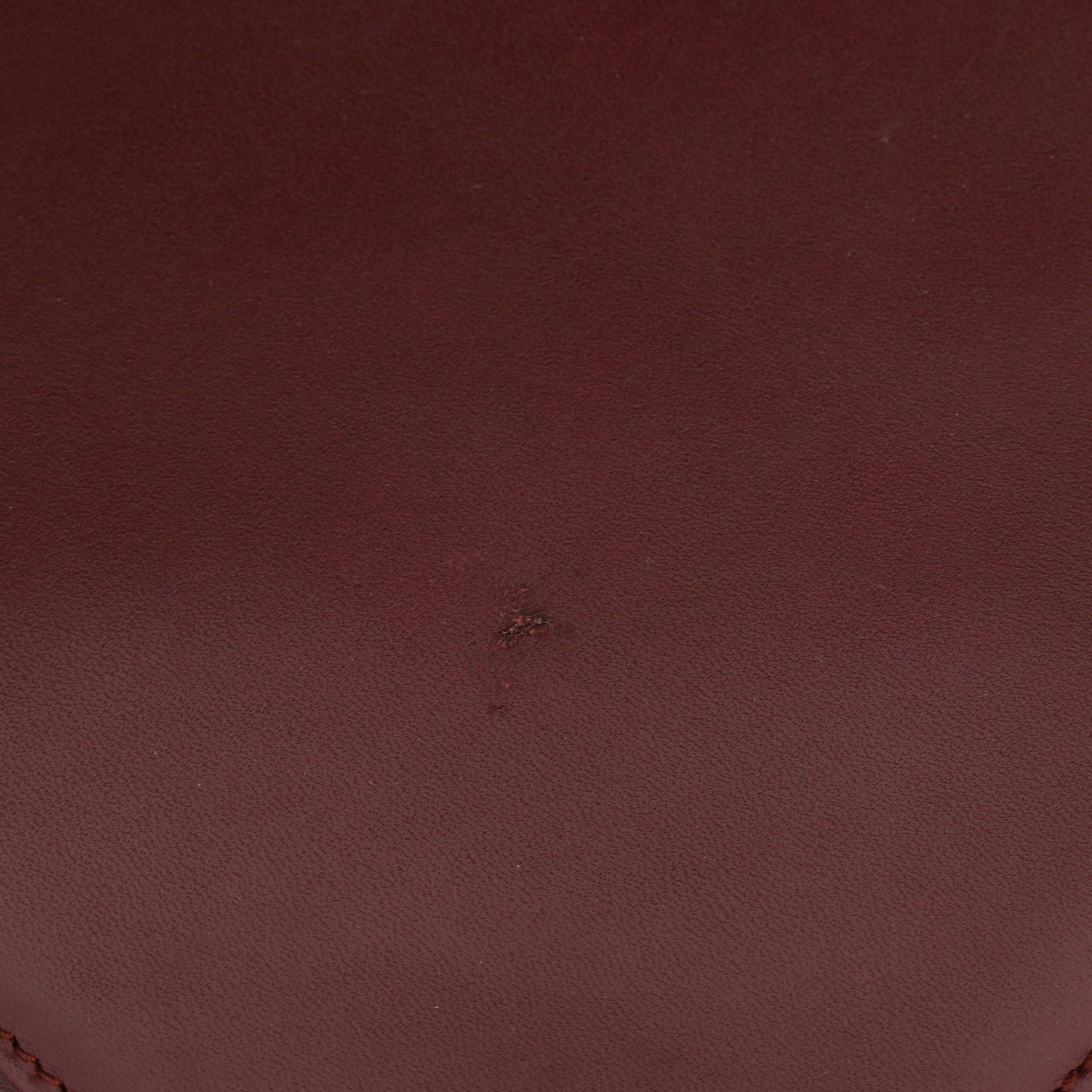 Cartier Must de Cartier Double Flap Envelope Bordeaux Leather Shoulder Bag