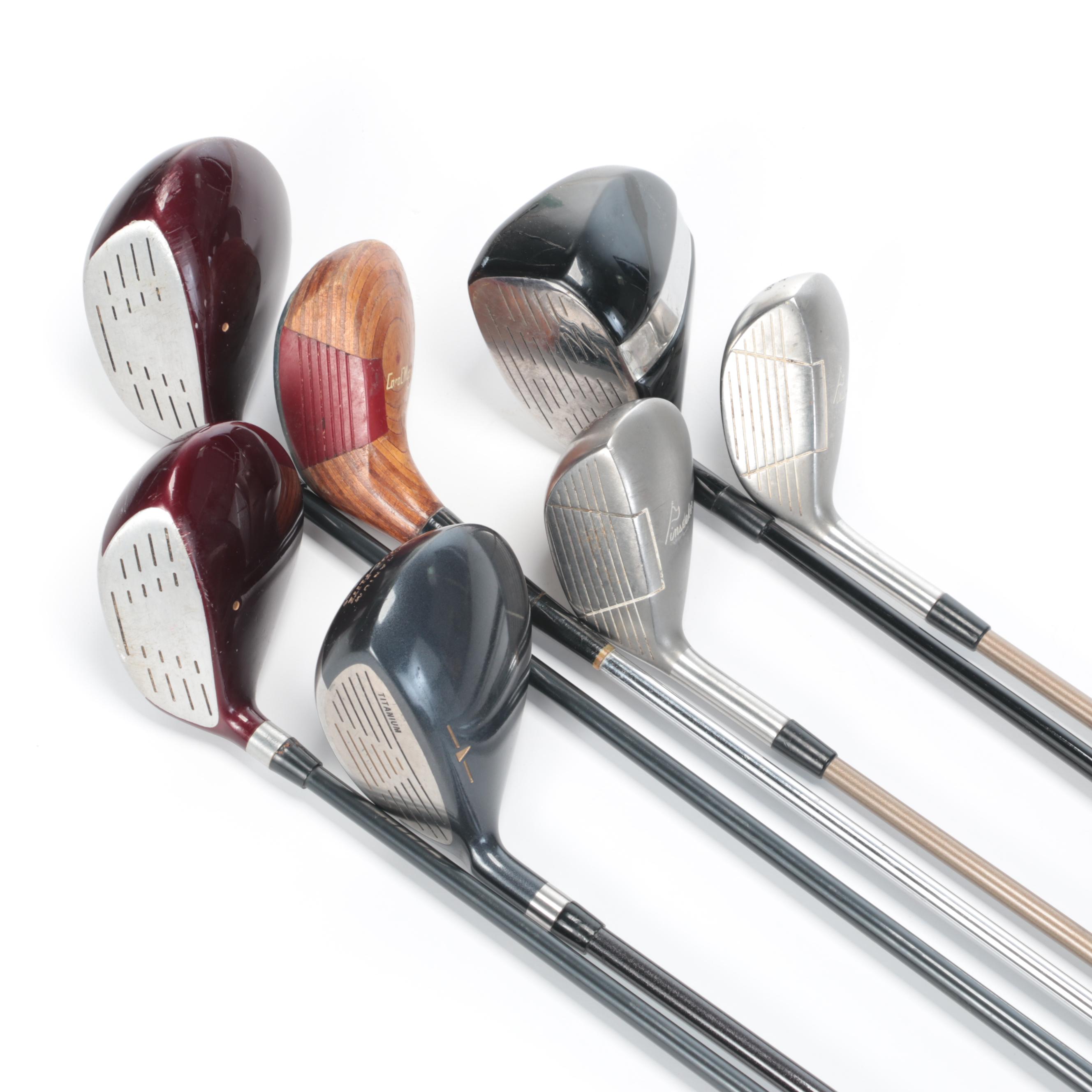 MacGregor, Harvey Penick, and More Golf Clubs with Golf Bag and Club