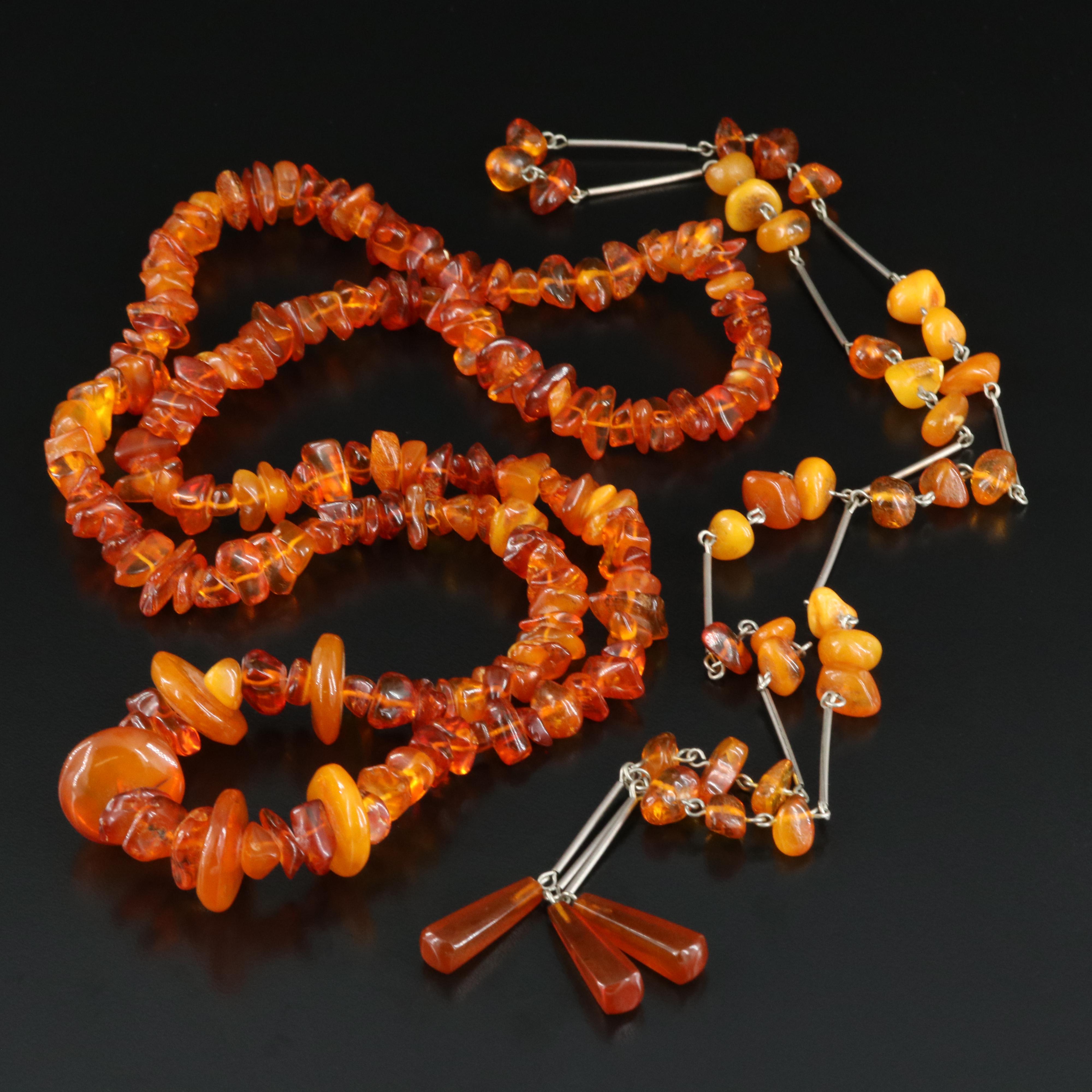 Amber Bead Necklaces