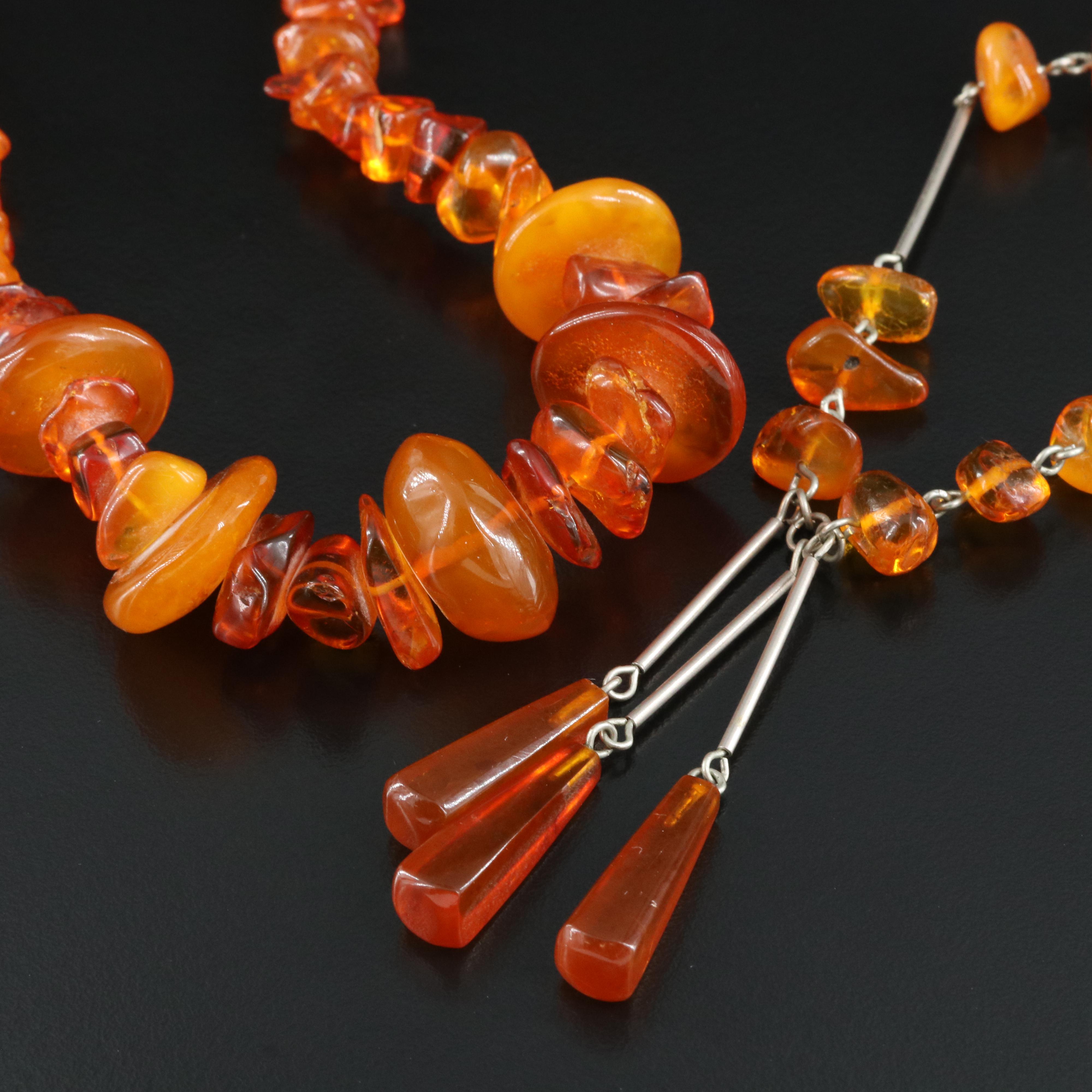 Amber Bead Necklaces
