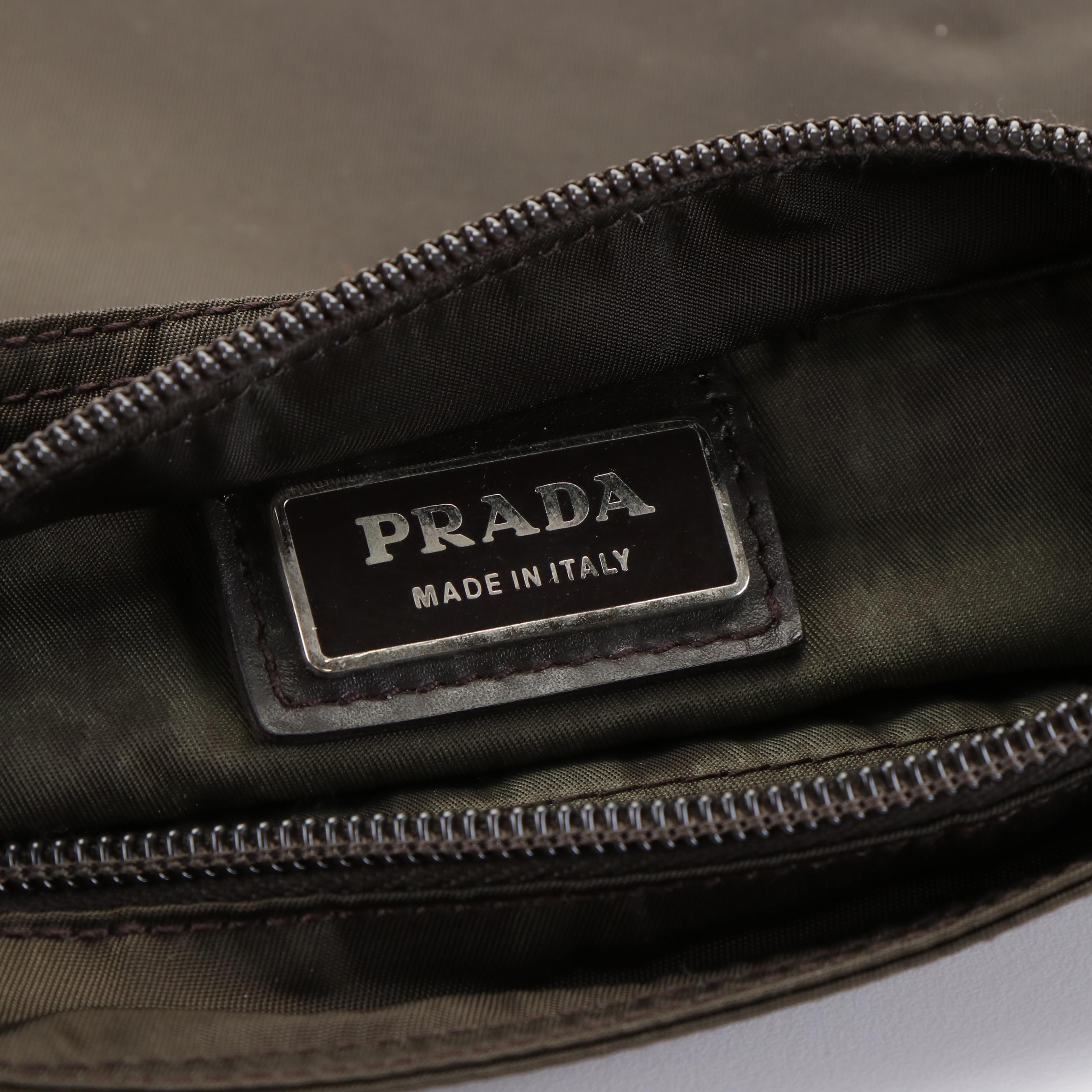 Prada Tessuto Flat Messenger Nylon Crossbody