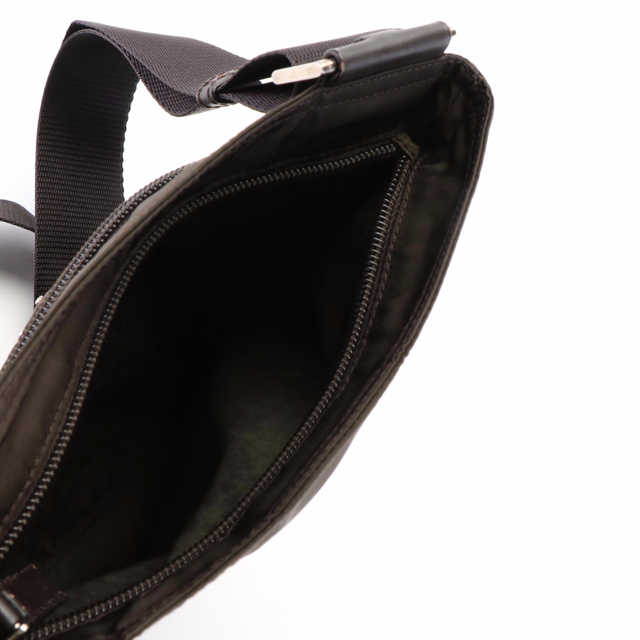 Prada Tessuto Flat Messenger Nylon Crossbody