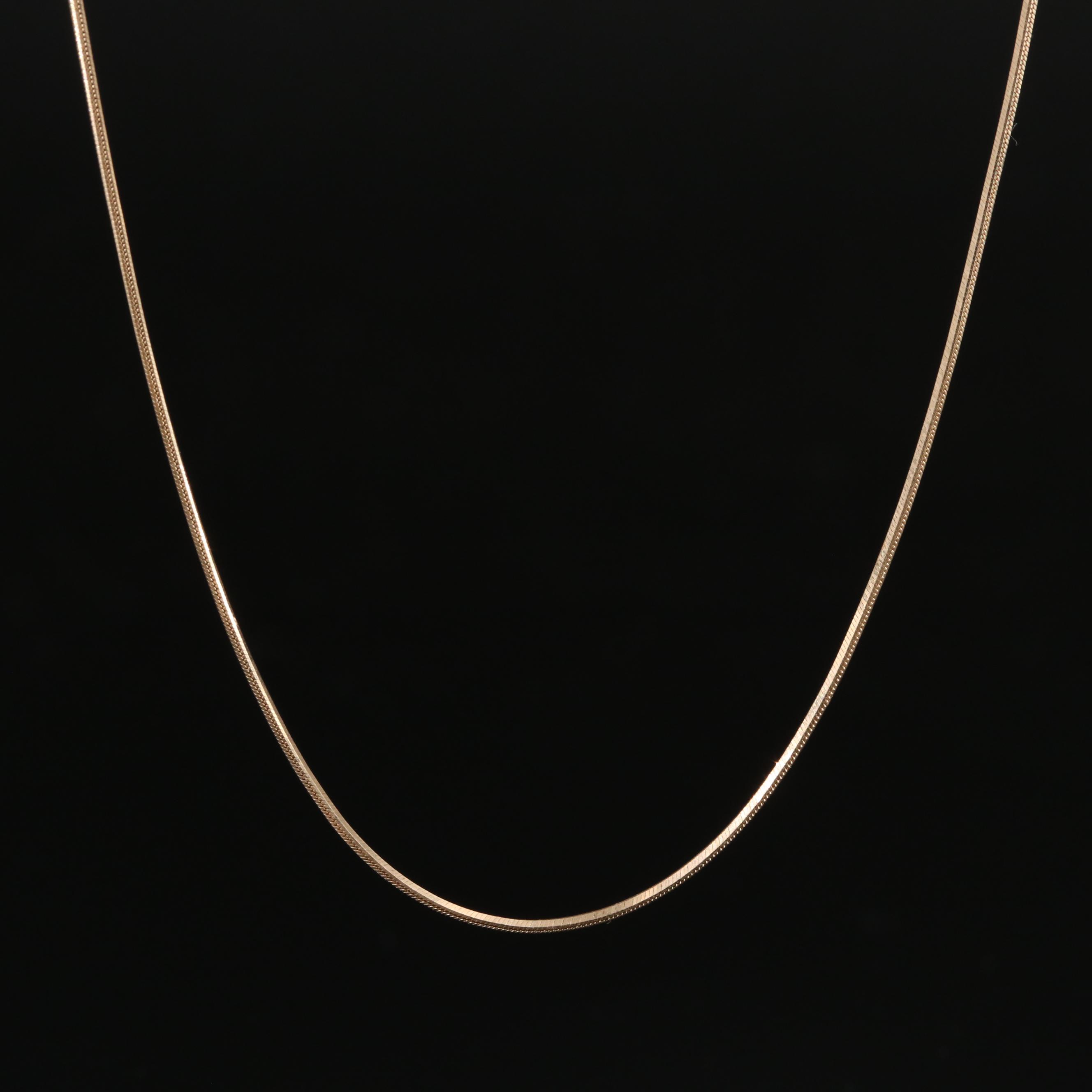 14K Snake Chain Necklace