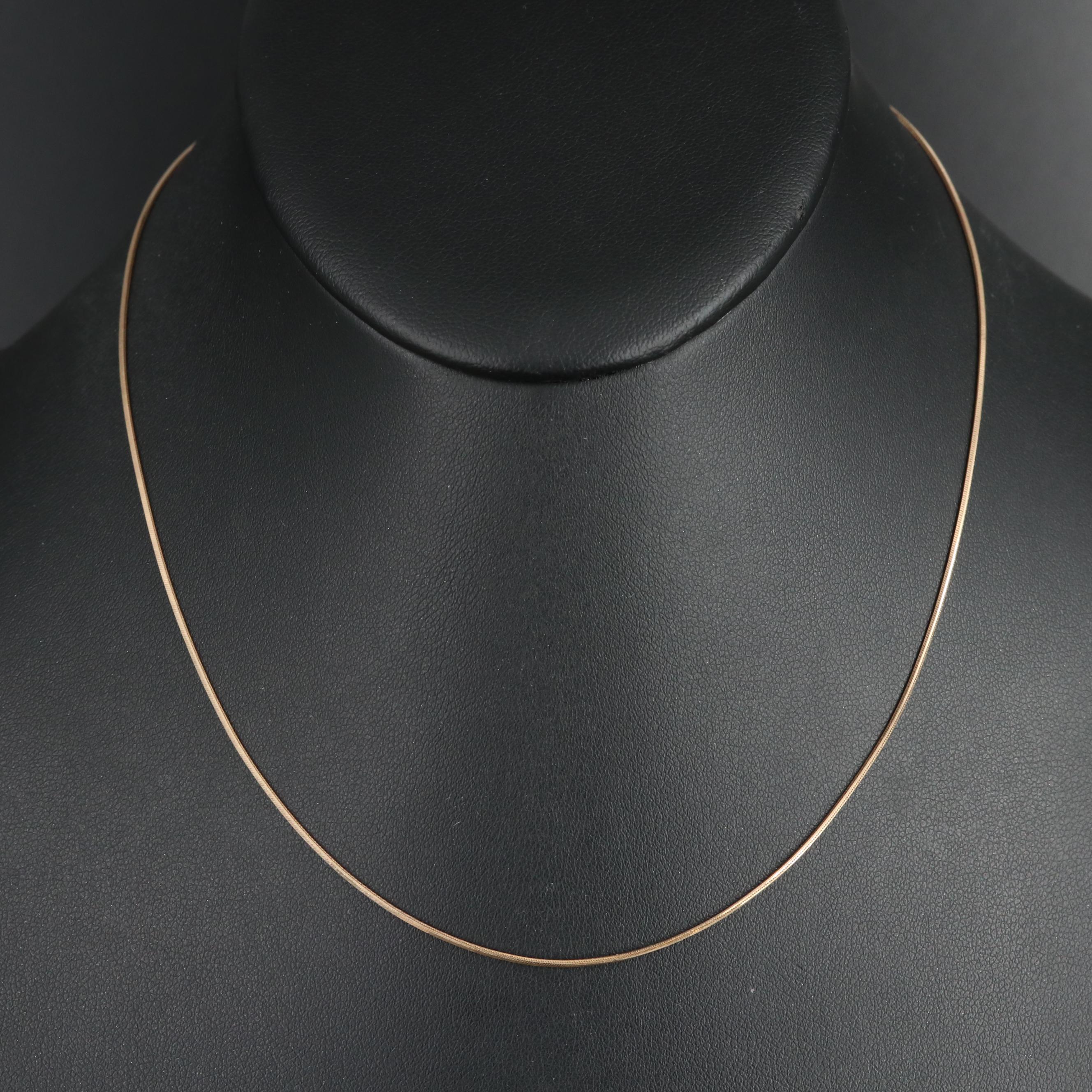 14K Snake Chain Necklace