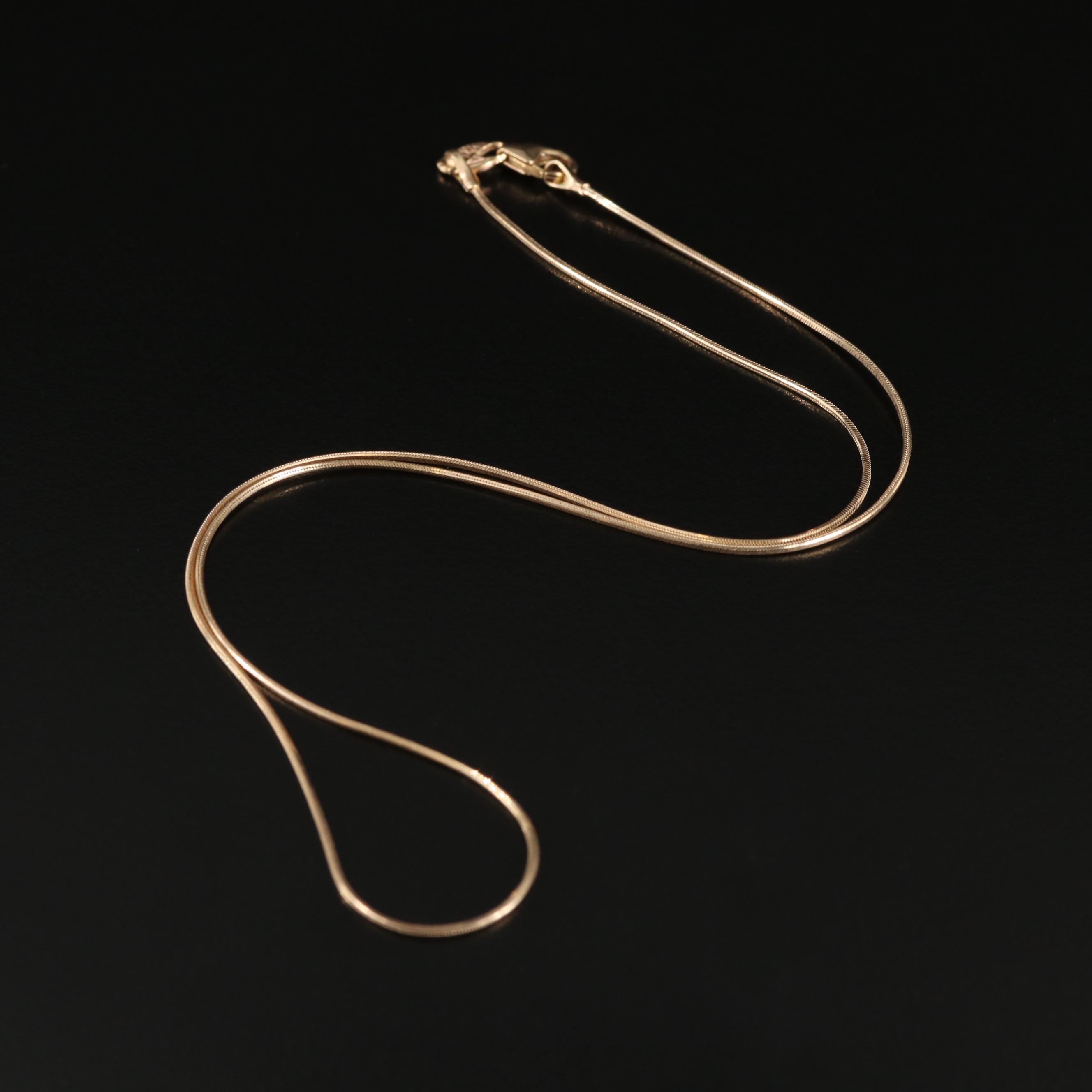 14K Snake Chain Necklace