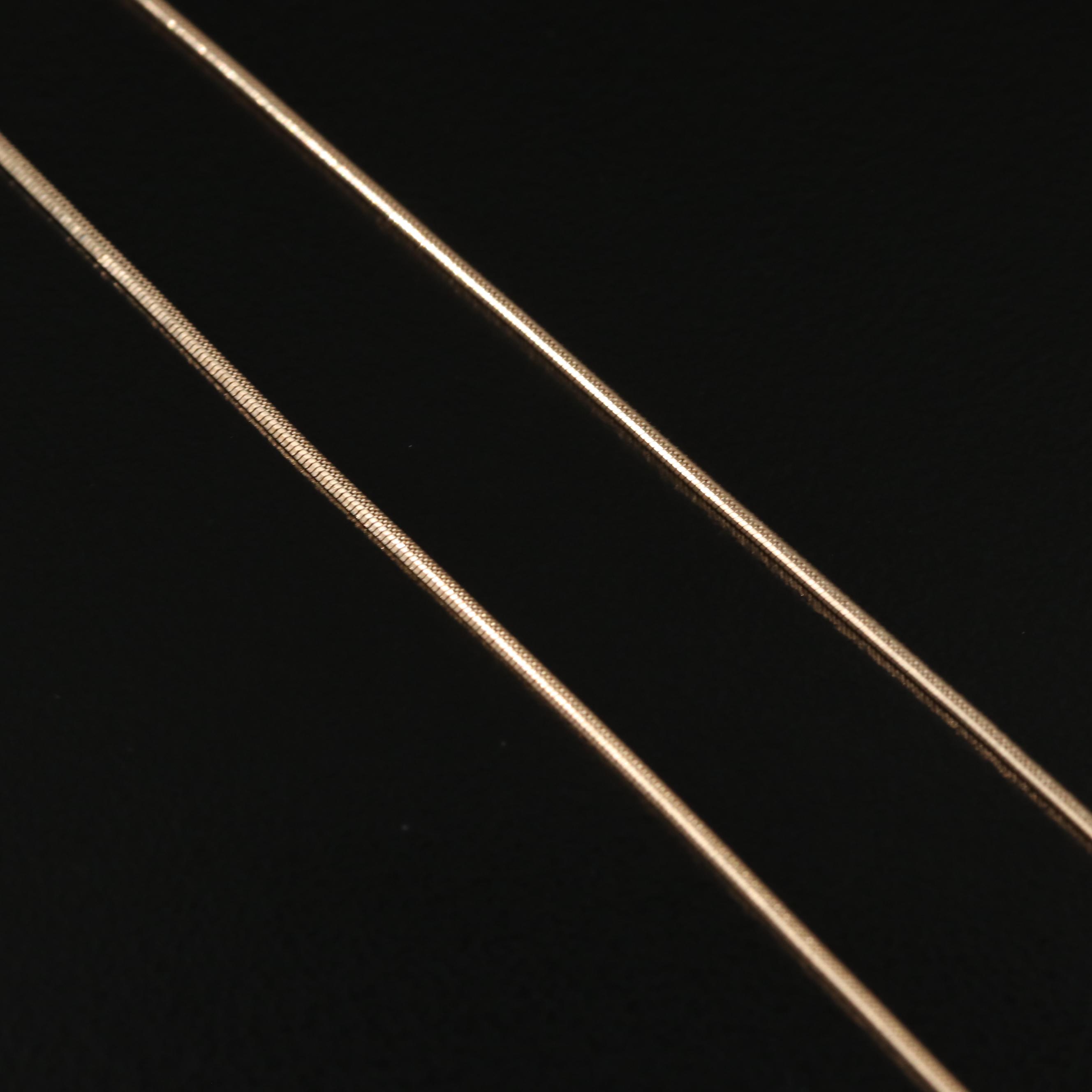 14K Snake Chain Necklace