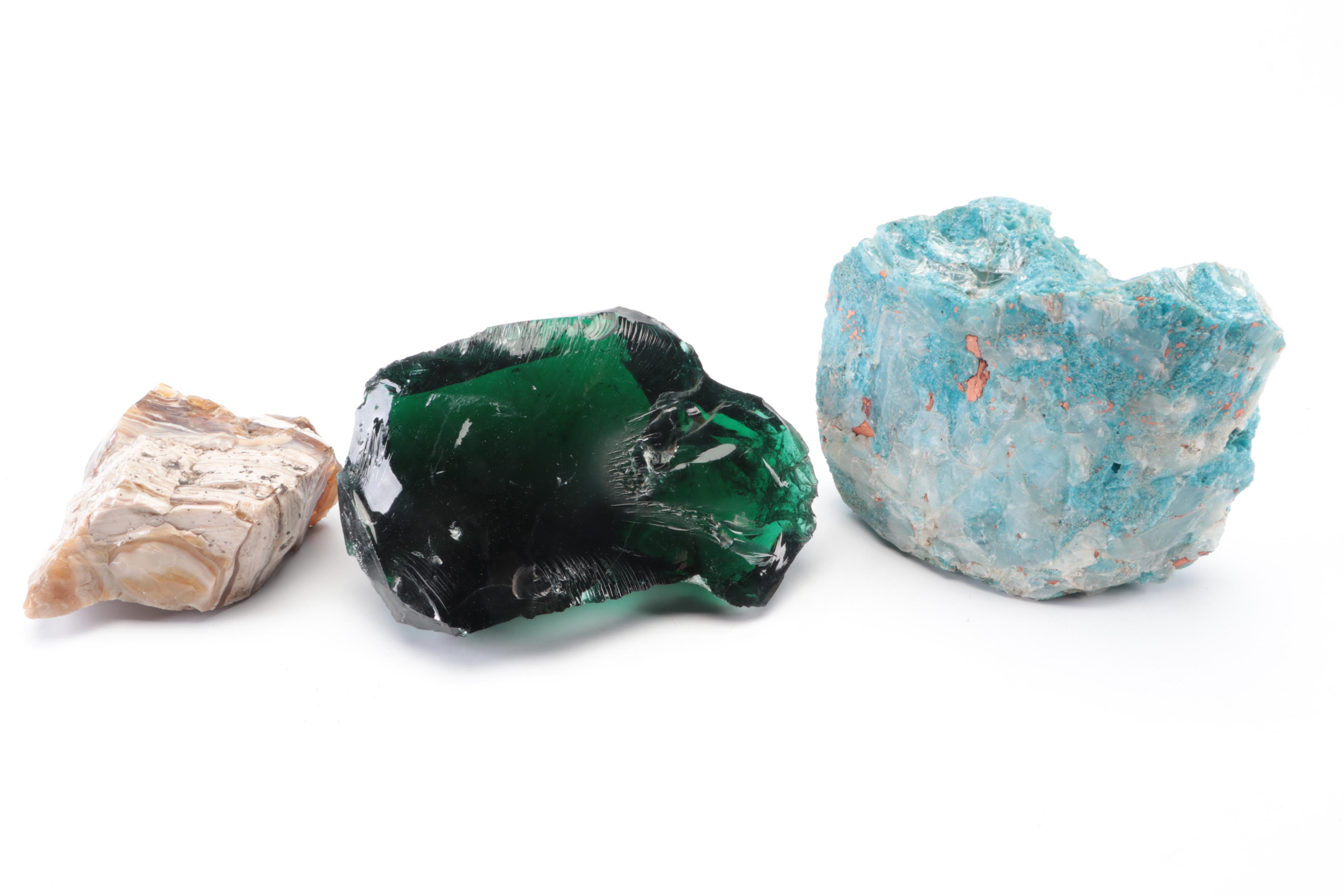 Slag Glass Cullets in Assorted Colors