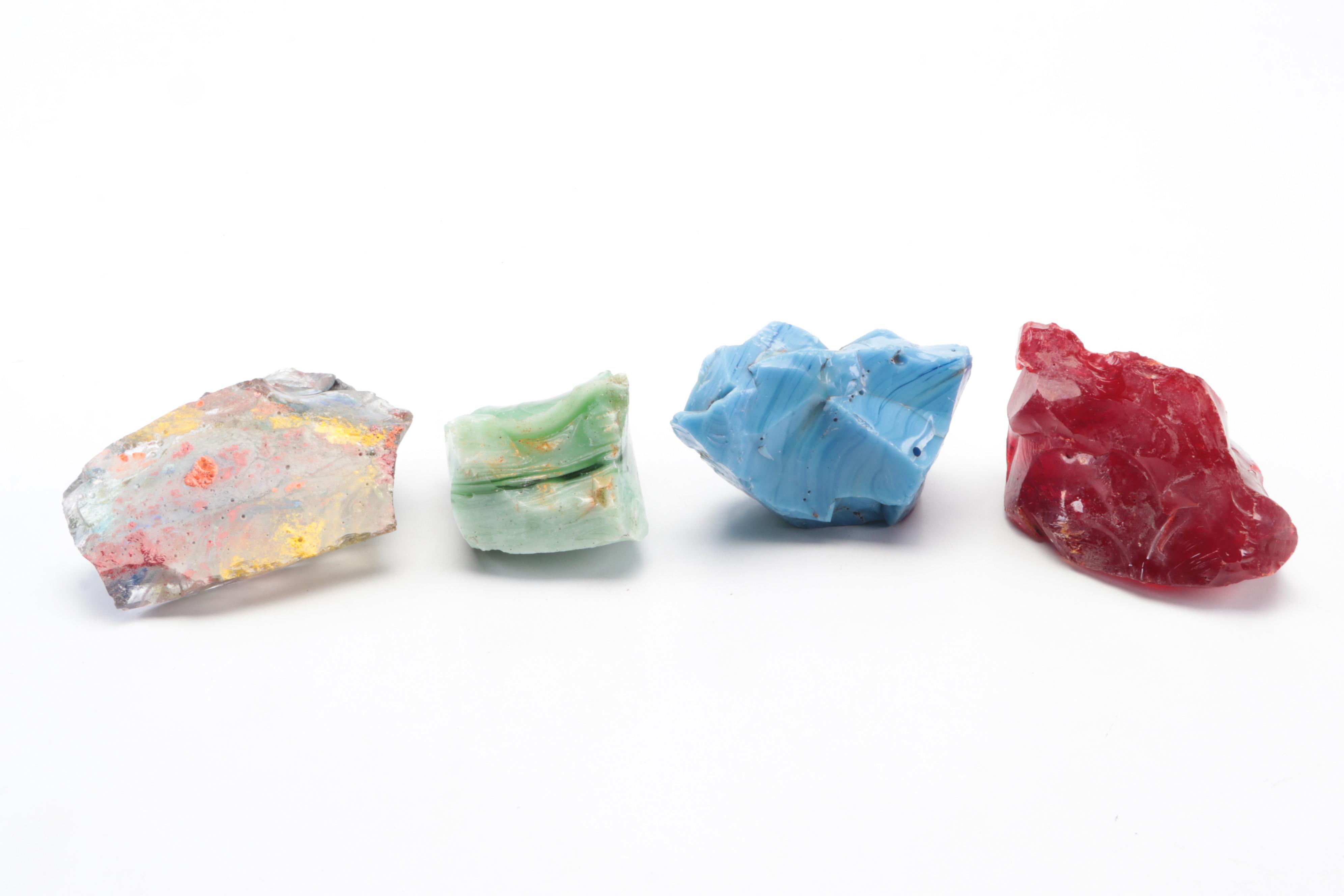 Slag Glass Cullets in Assorted Colors