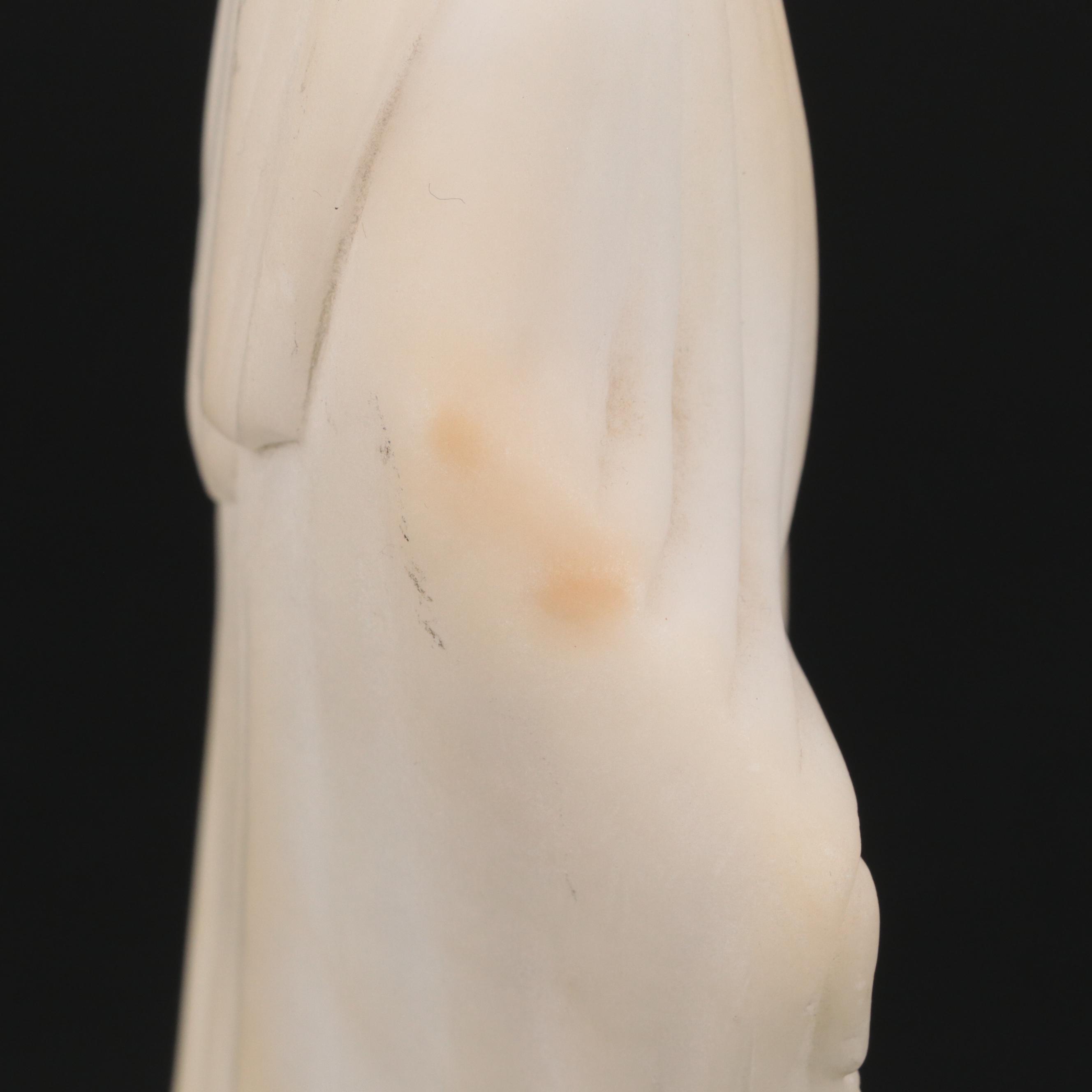 Italian Alabaster Madonna Figurines, Mid-20th Century