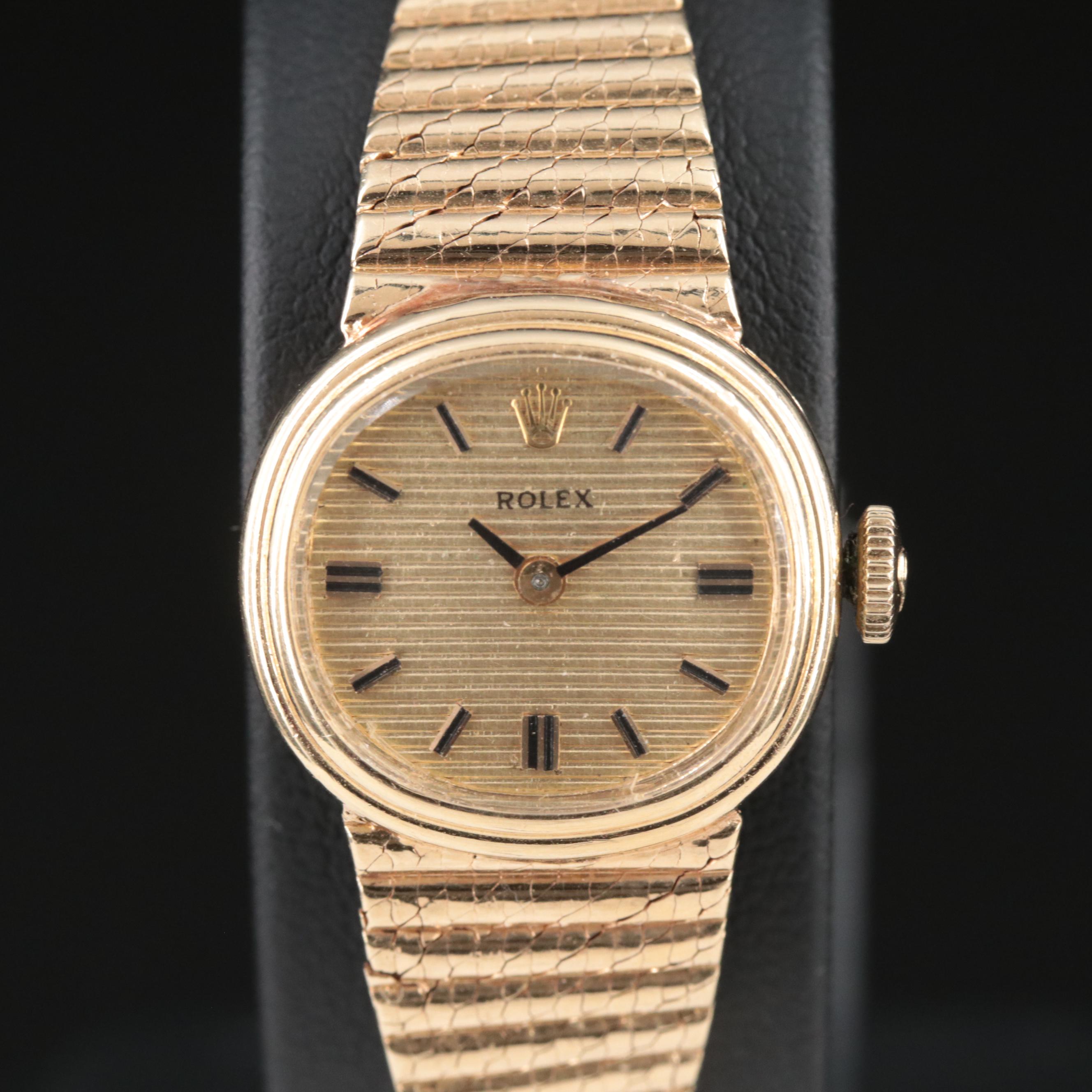 Vintage Rolex 14K Manual-Wind Watch