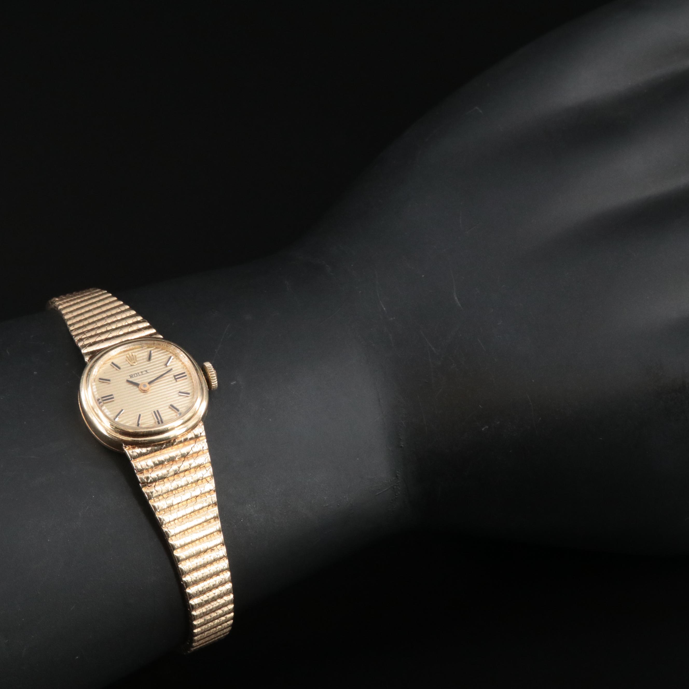 Vintage Rolex 14K Manual-Wind Watch