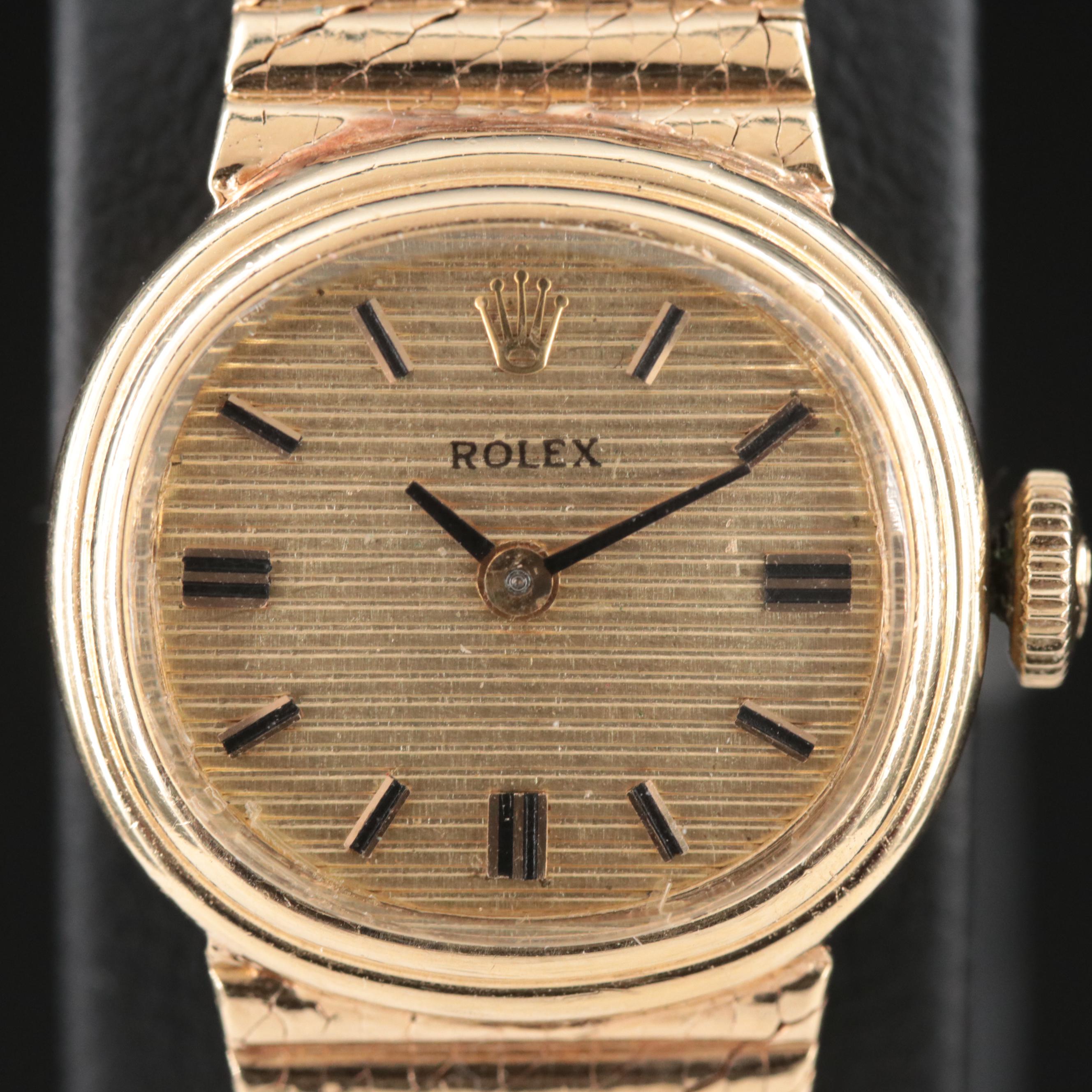 Vintage Rolex 14K Manual-Wind Watch