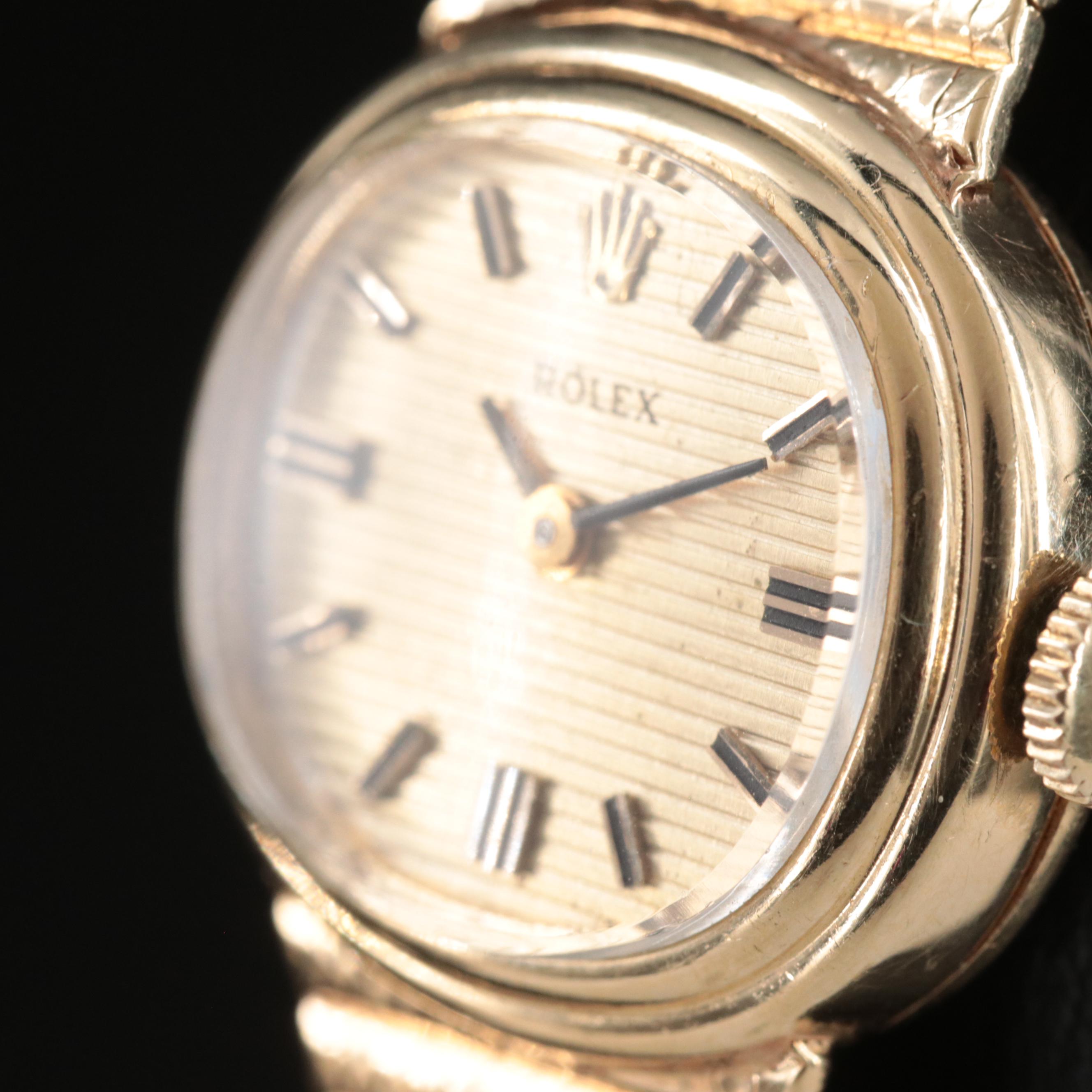 Vintage Rolex 14K Manual-Wind Watch