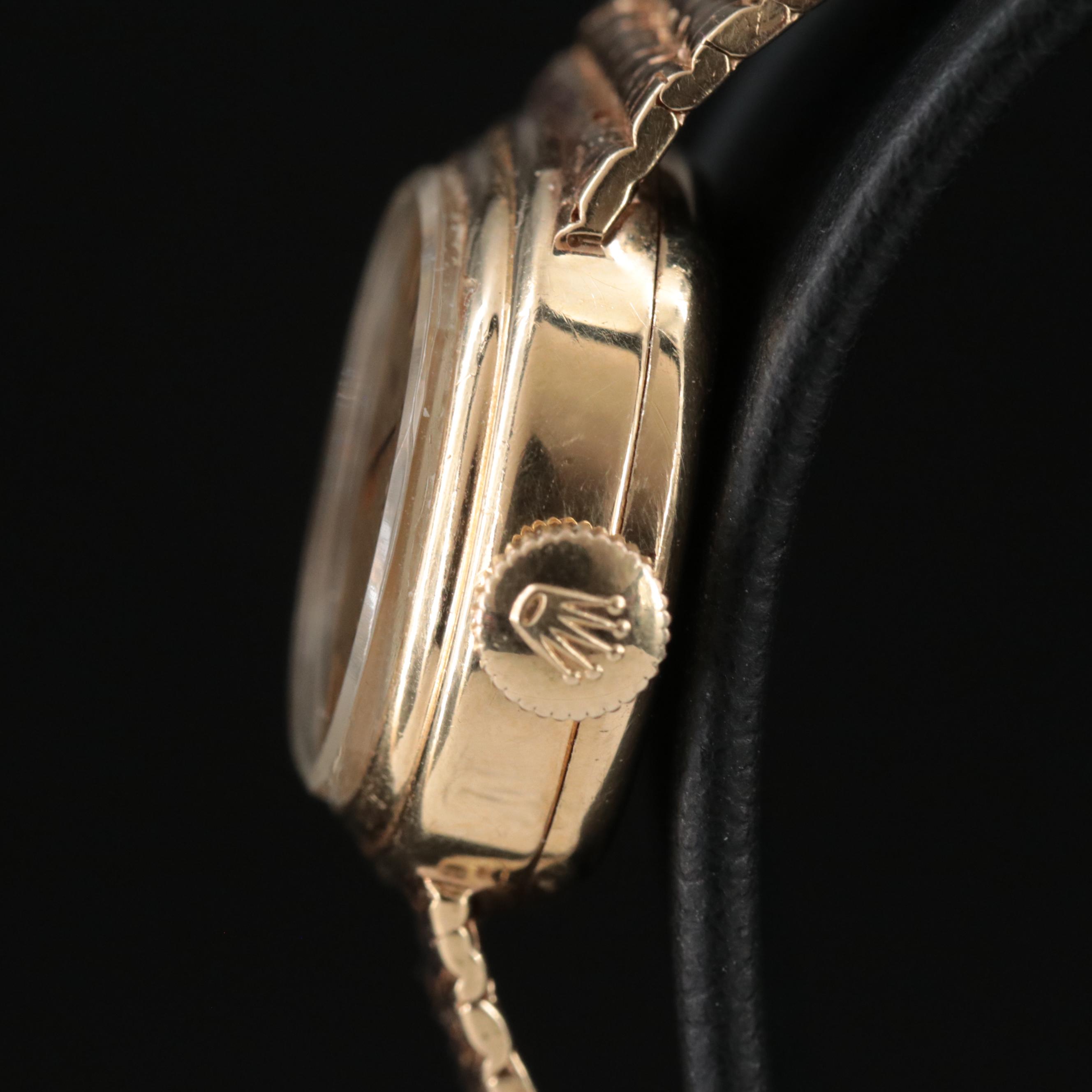 Vintage Rolex 14K Manual-Wind Watch