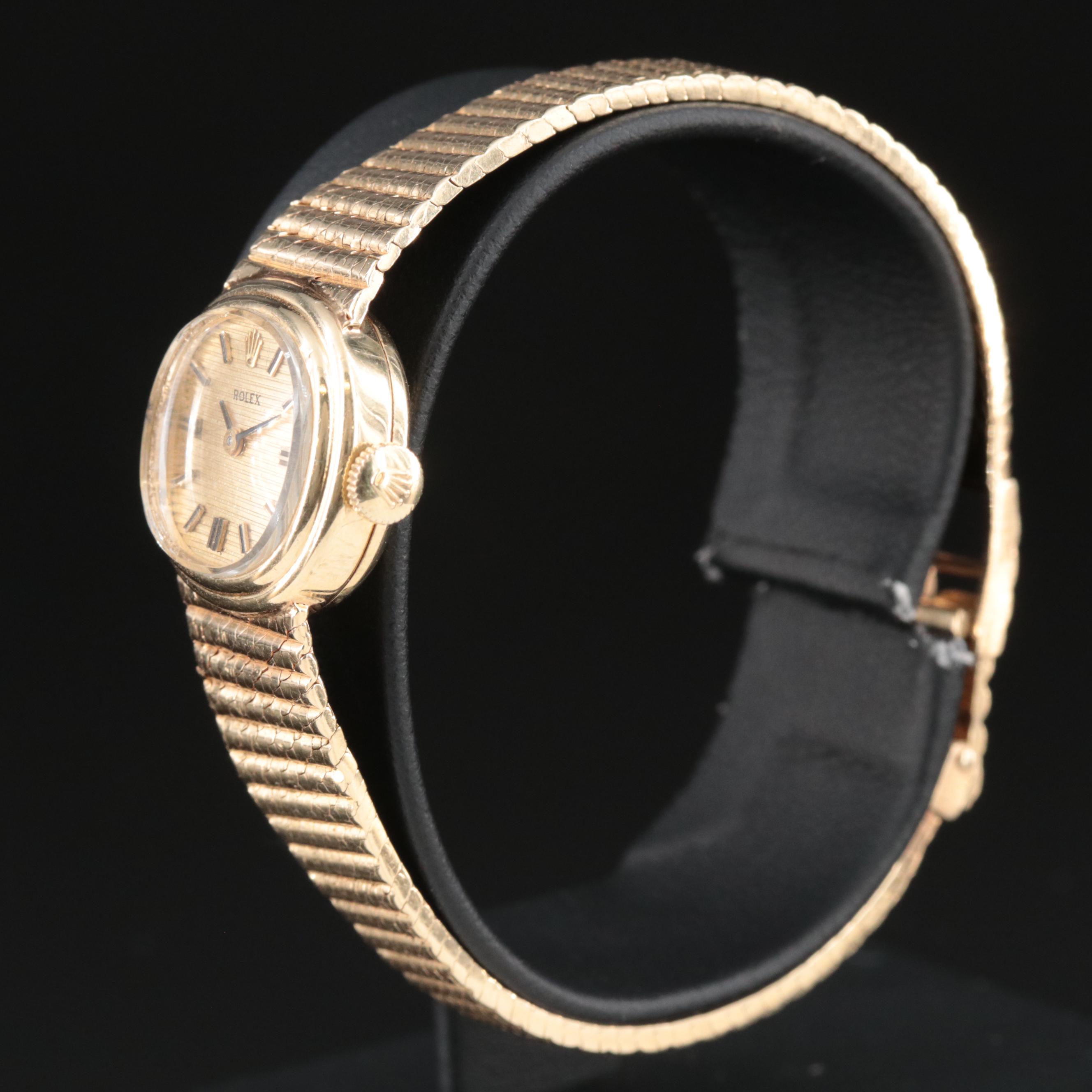 Vintage Rolex 14K Manual-Wind Watch