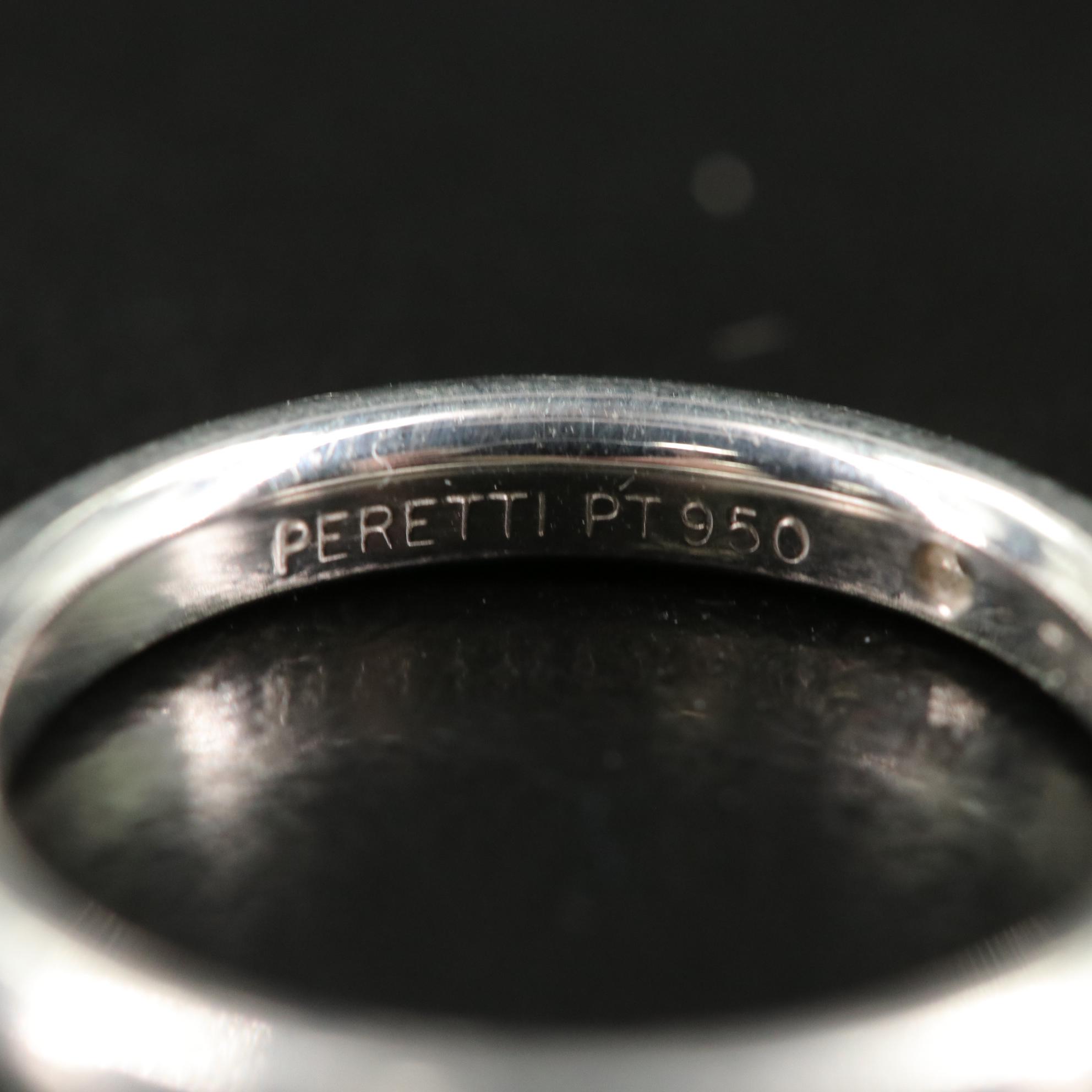 Tiffany & Co. Sterling Diamond Ring With Box