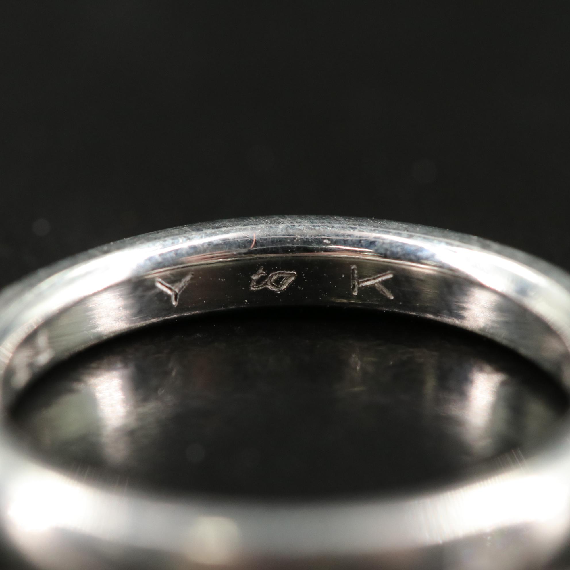 Tiffany & Co. Sterling Diamond Ring With Box