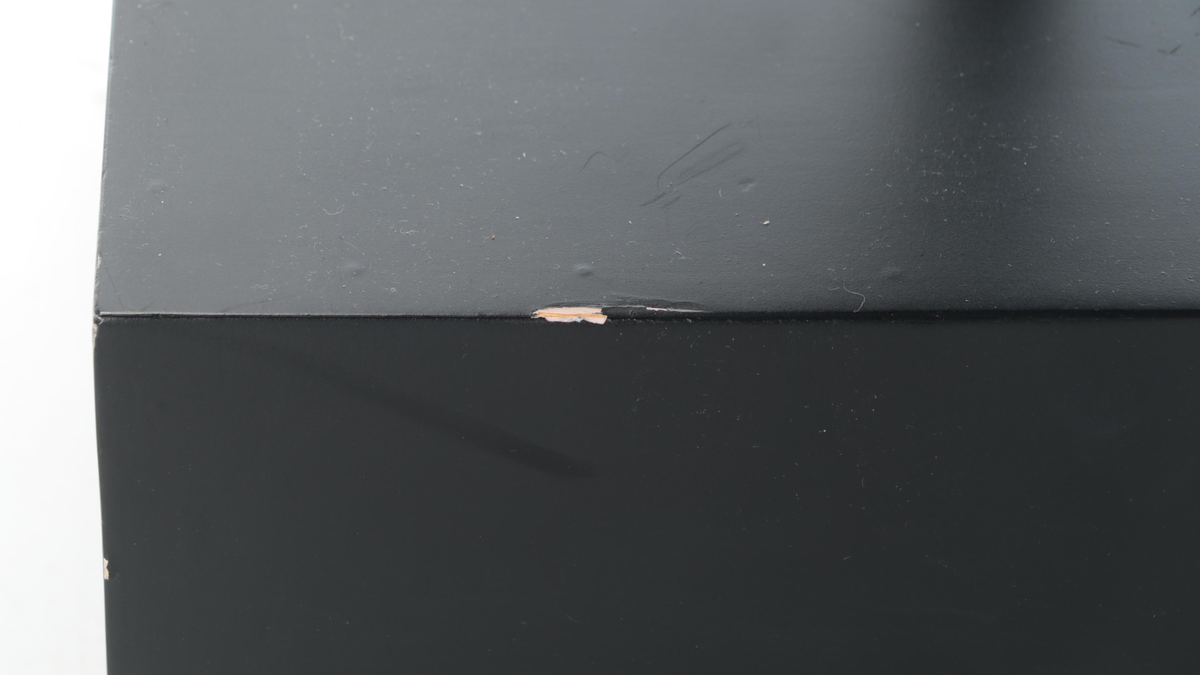 Metal Hand Sculpture on Painted Black Stand, 21st Century