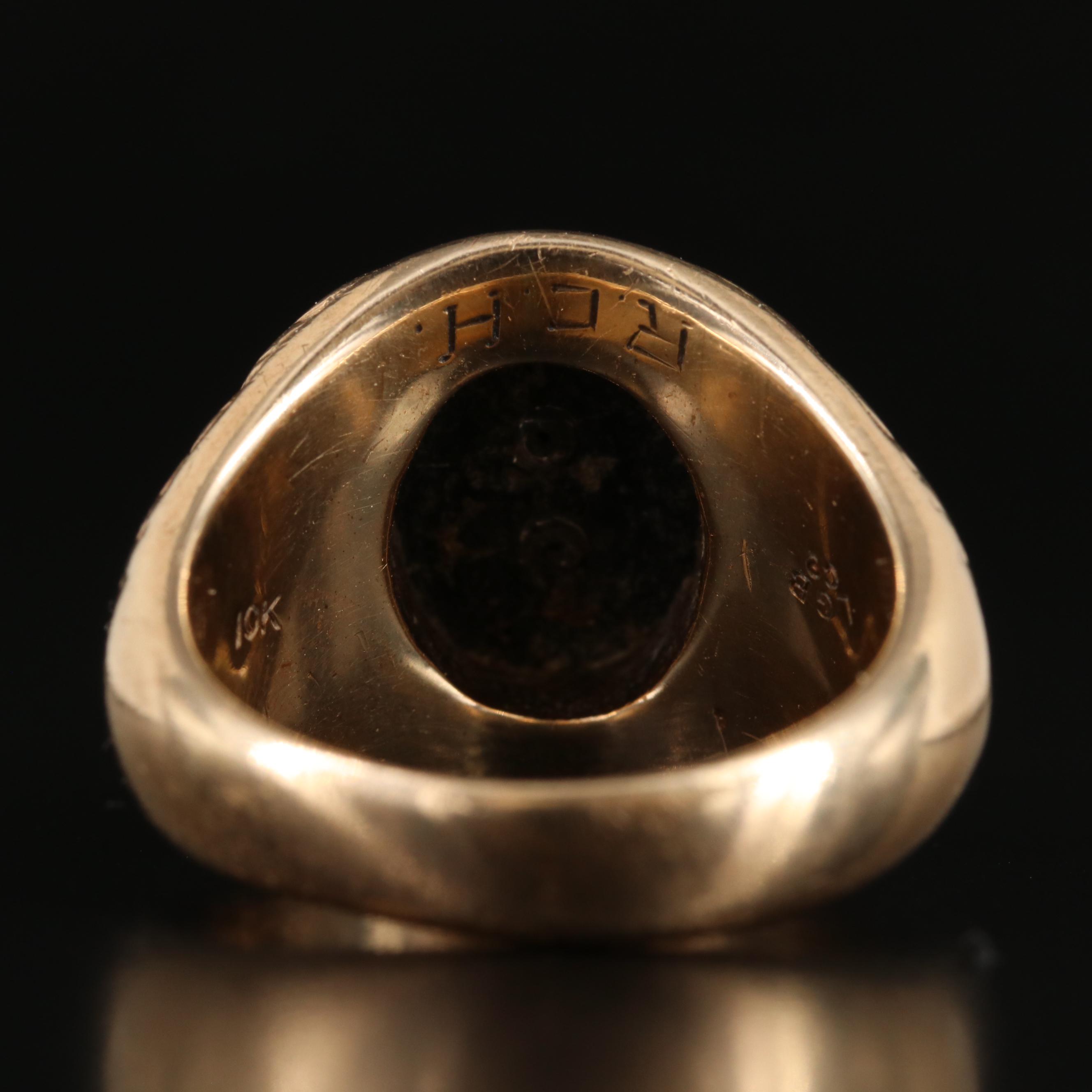 10K Signet Scrap Ring