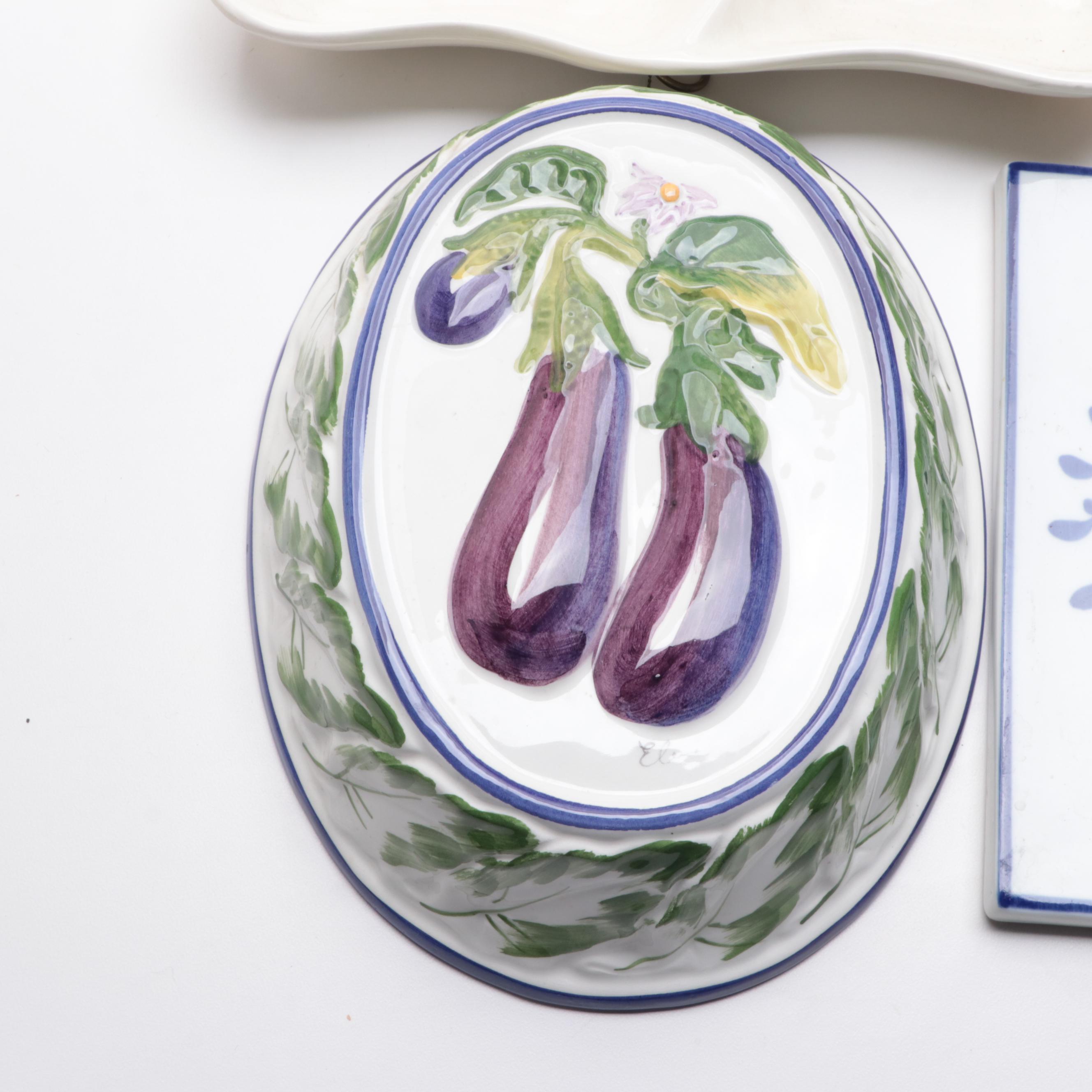 Intrada Ceramic Decorative Mold with Other Platters and Tableware