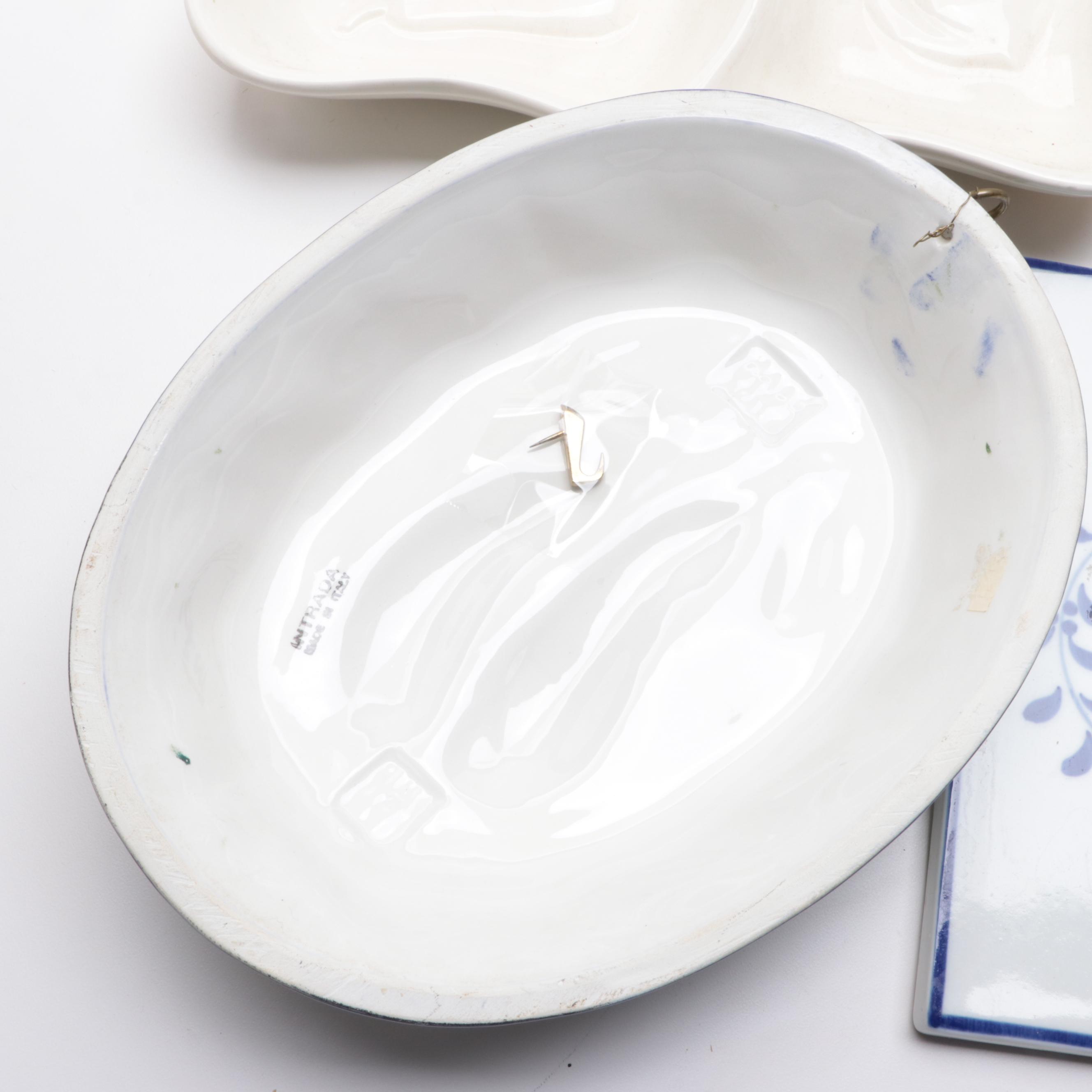 Intrada Ceramic Decorative Mold with Other Platters and Tableware