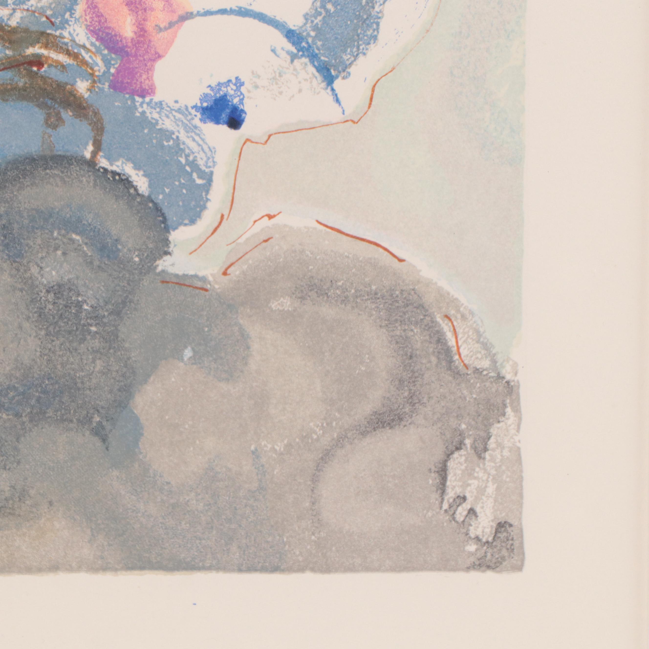 Salvador Dalí Wood Engraving "Le Premier Ciel"