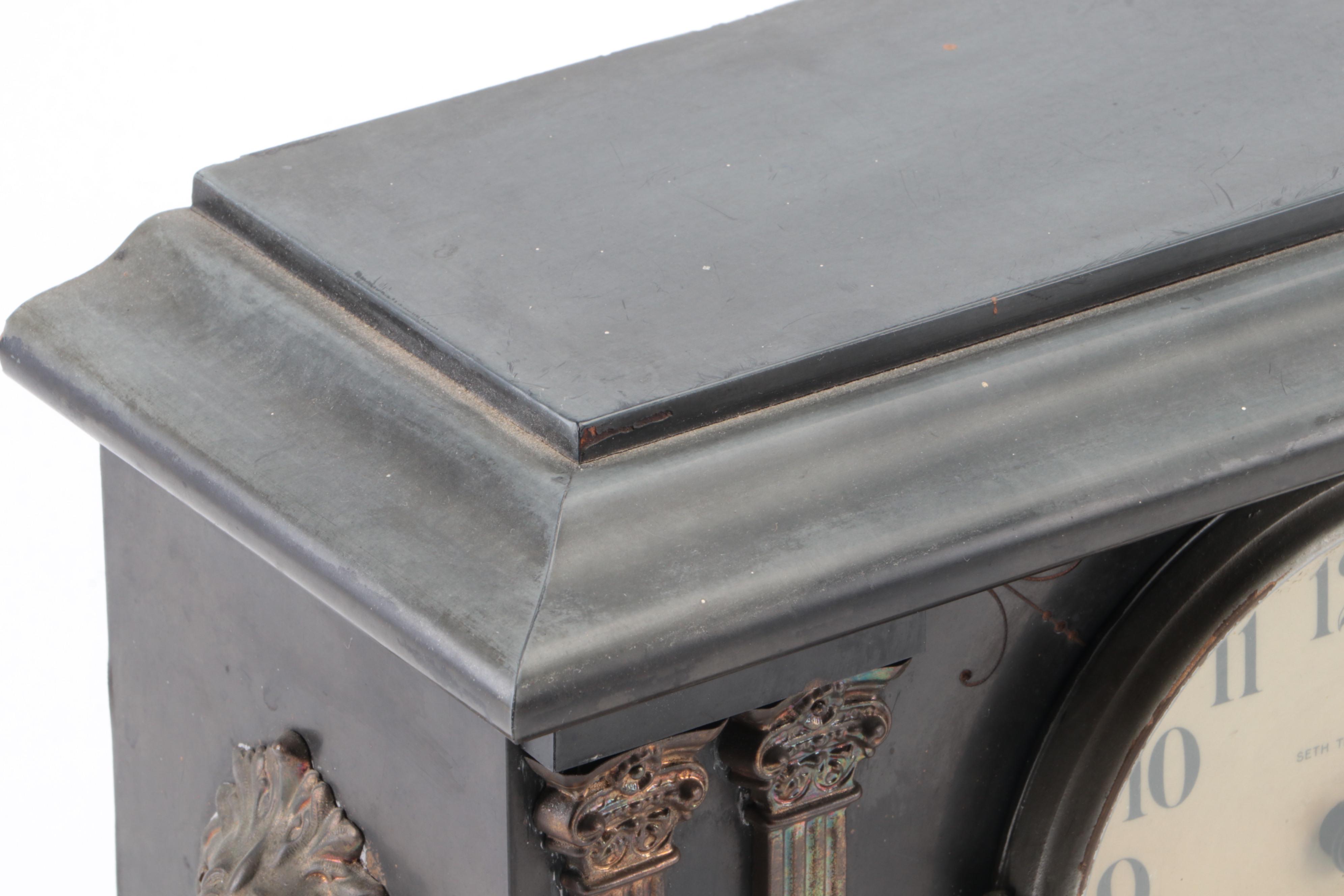 Seth Thomas Adamantine Mantel Clock, Late 19th/ Early 20th Century