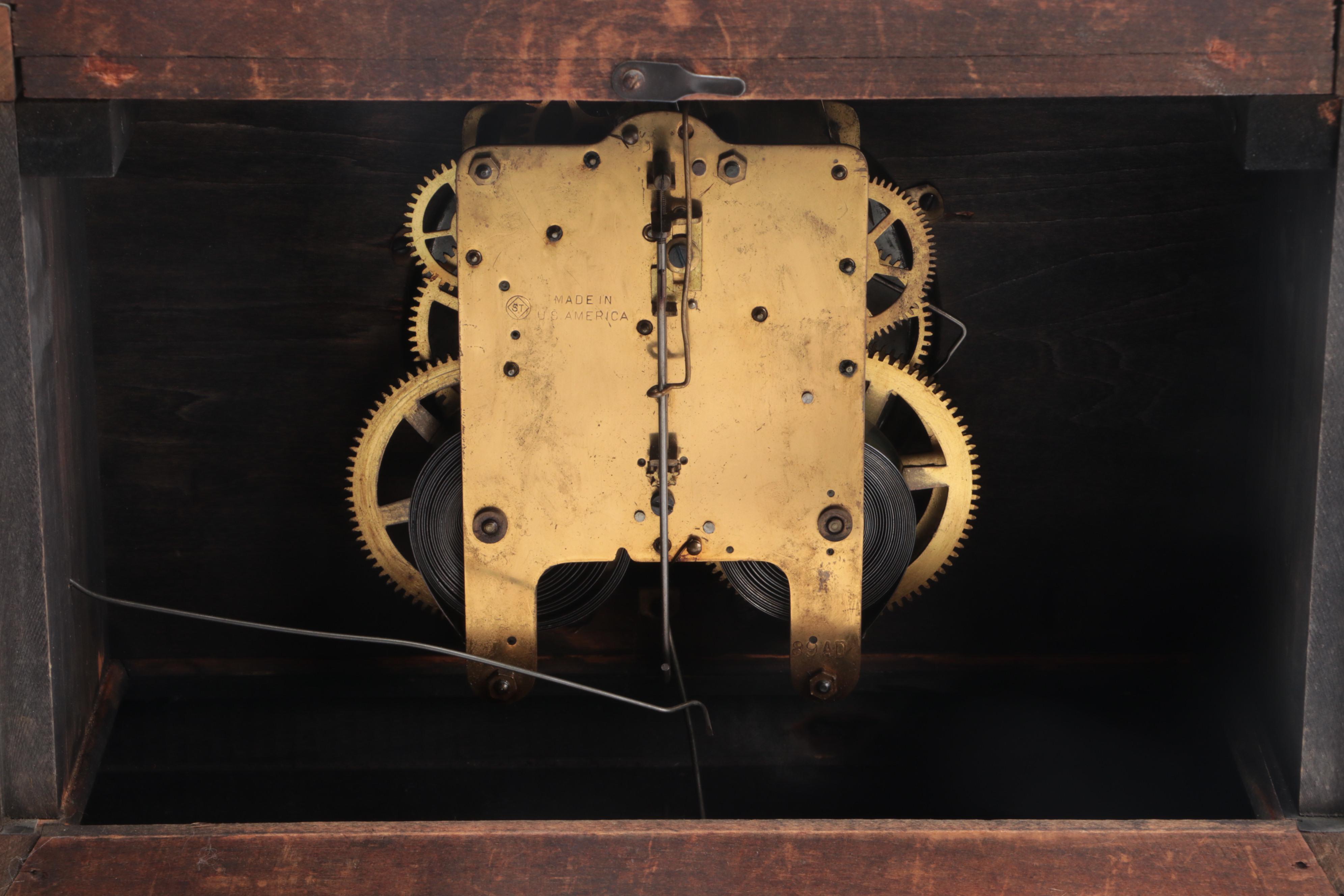 Seth Thomas Adamantine Mantel Clock, Late 19th/ Early 20th Century