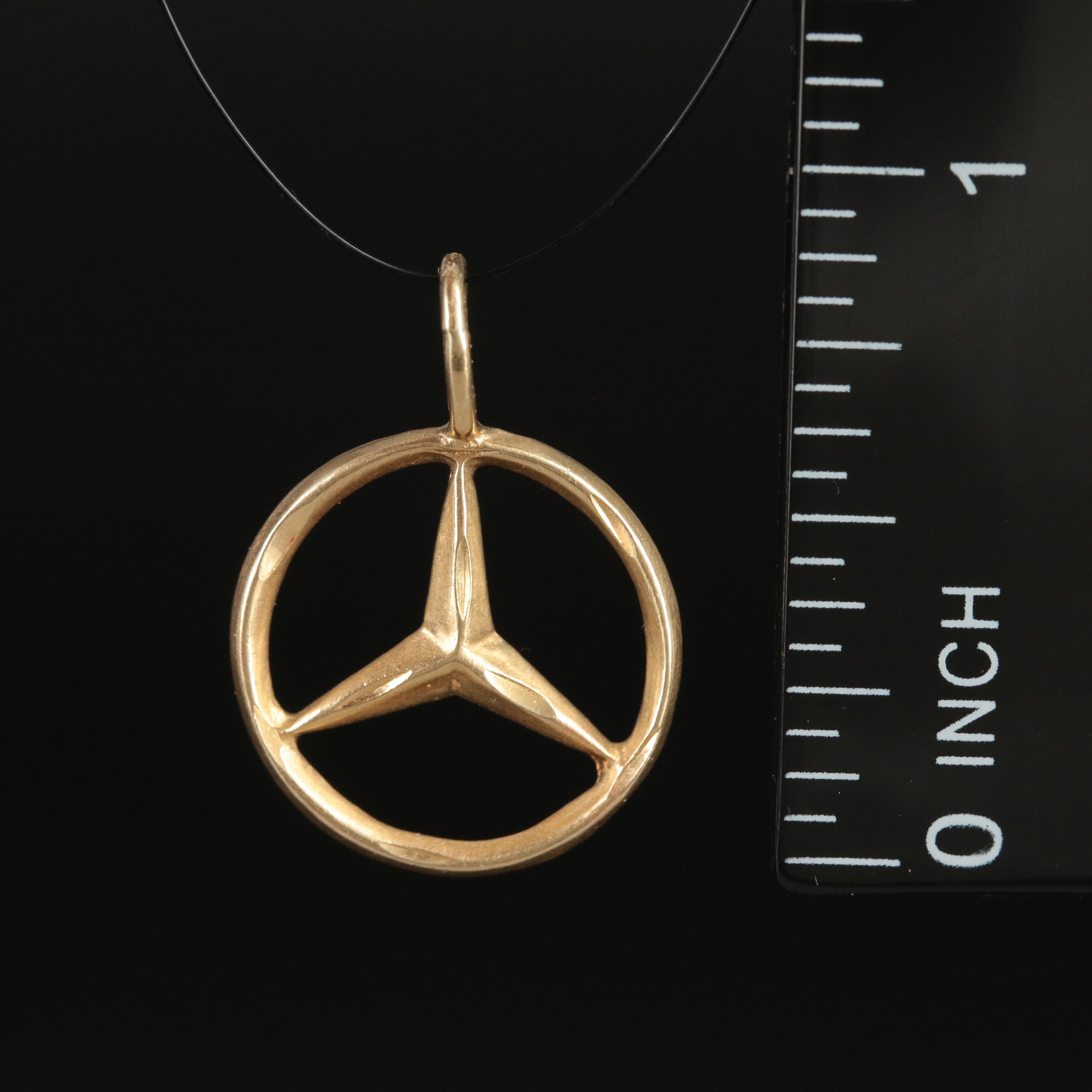14K Car Logo Pendant