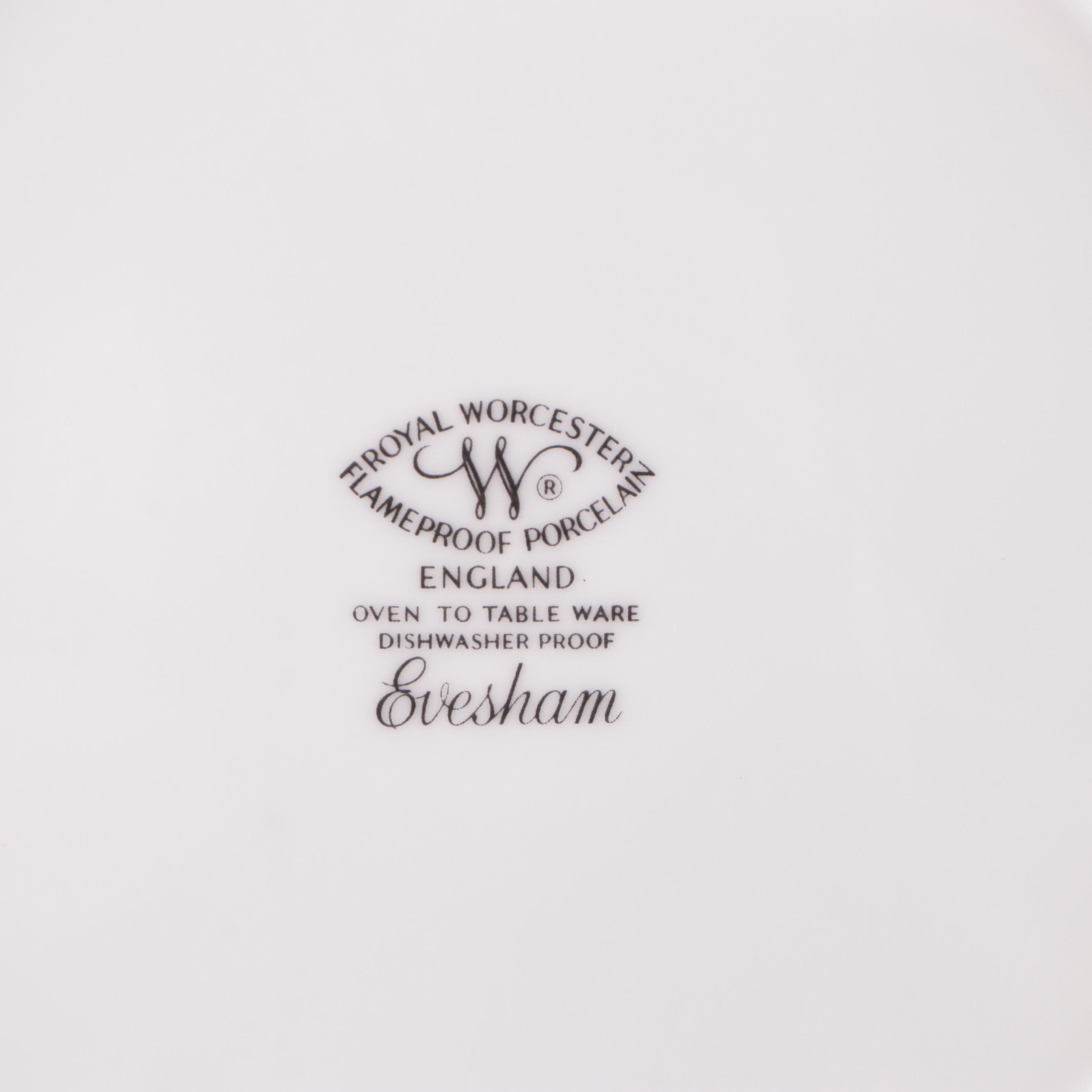 Royal Worcester "Evesham" Porcelain Dinnerware and Accessories