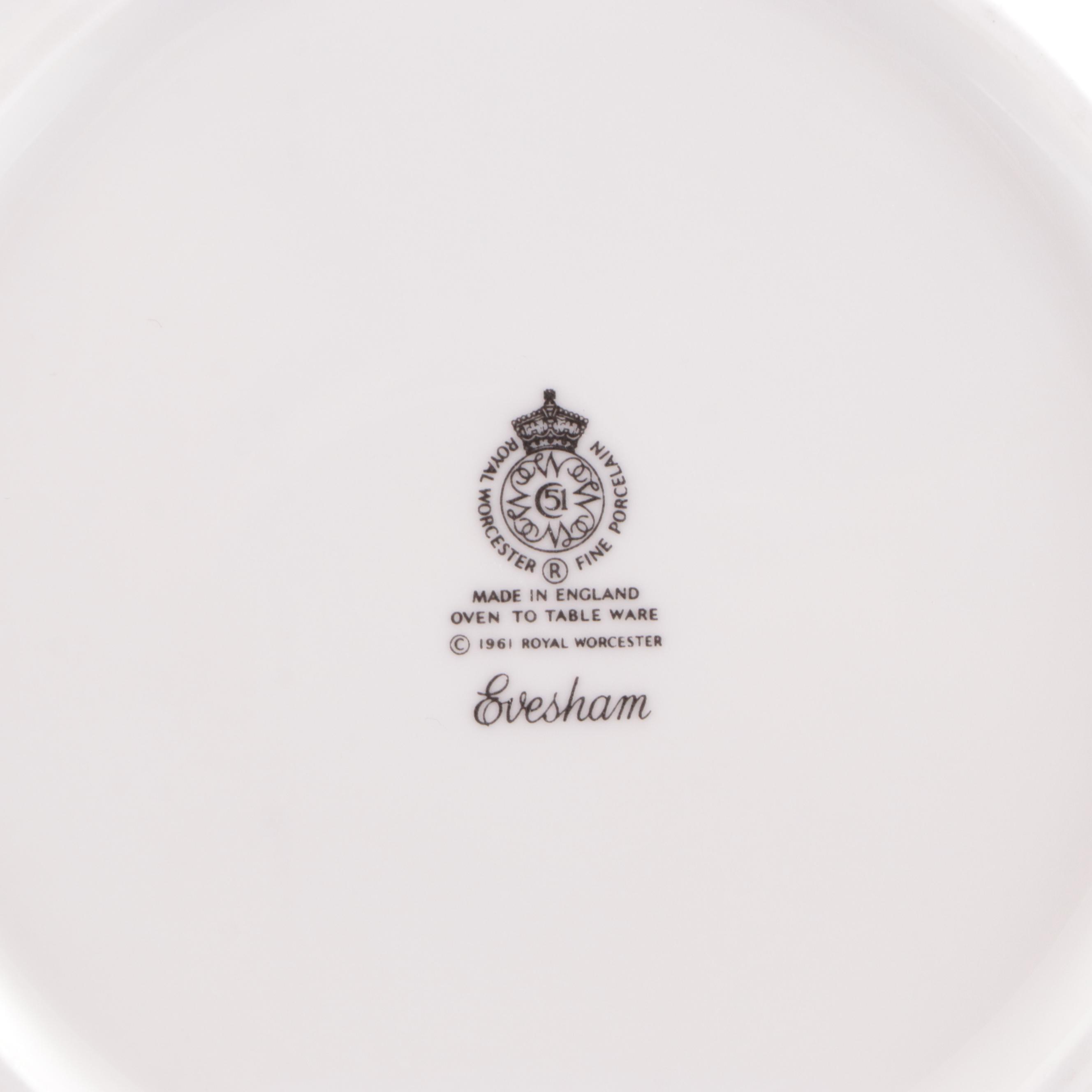 Royal Worcester "Evesham" Porcelain Dinnerware and Accessories