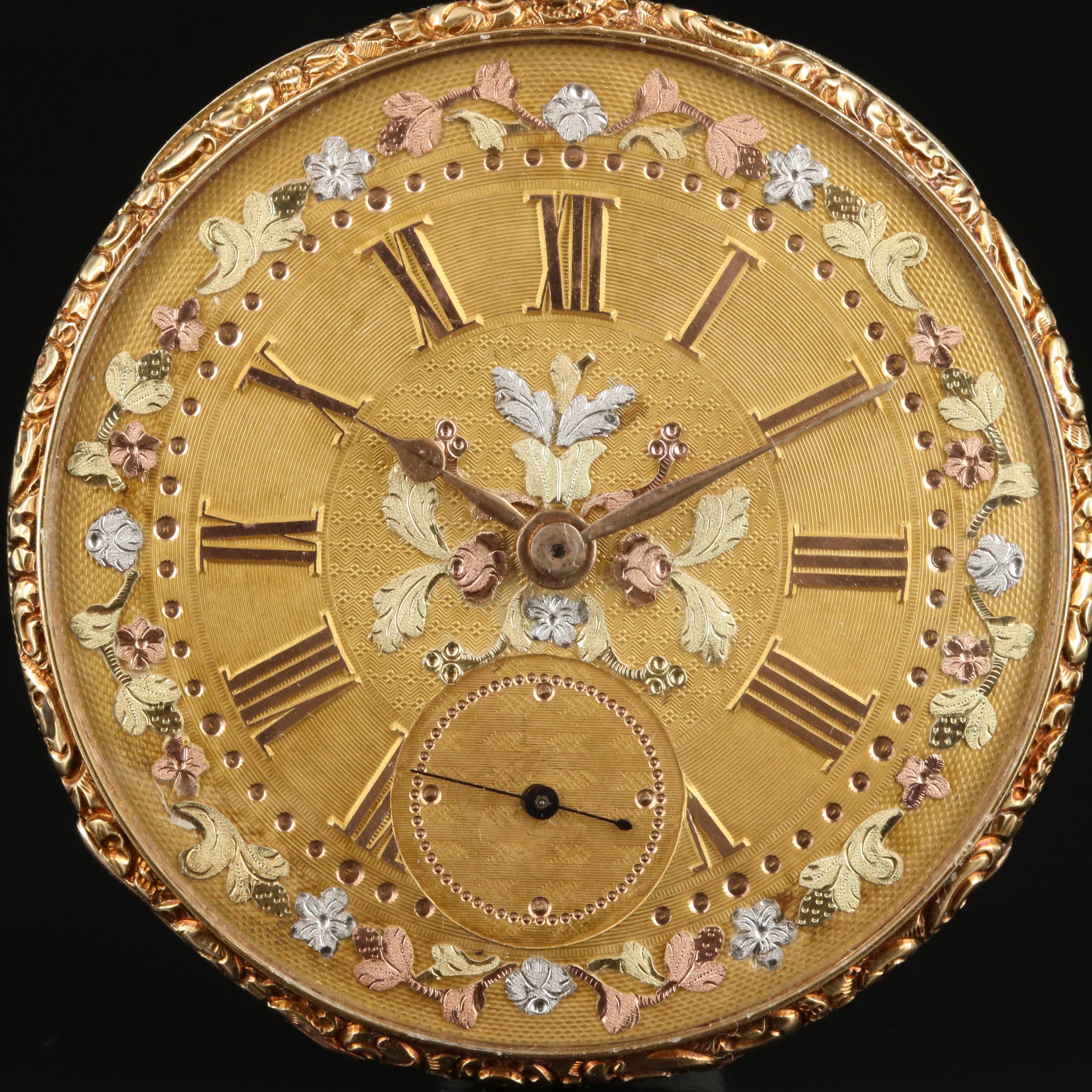 Antique 18K European Pocket Watch