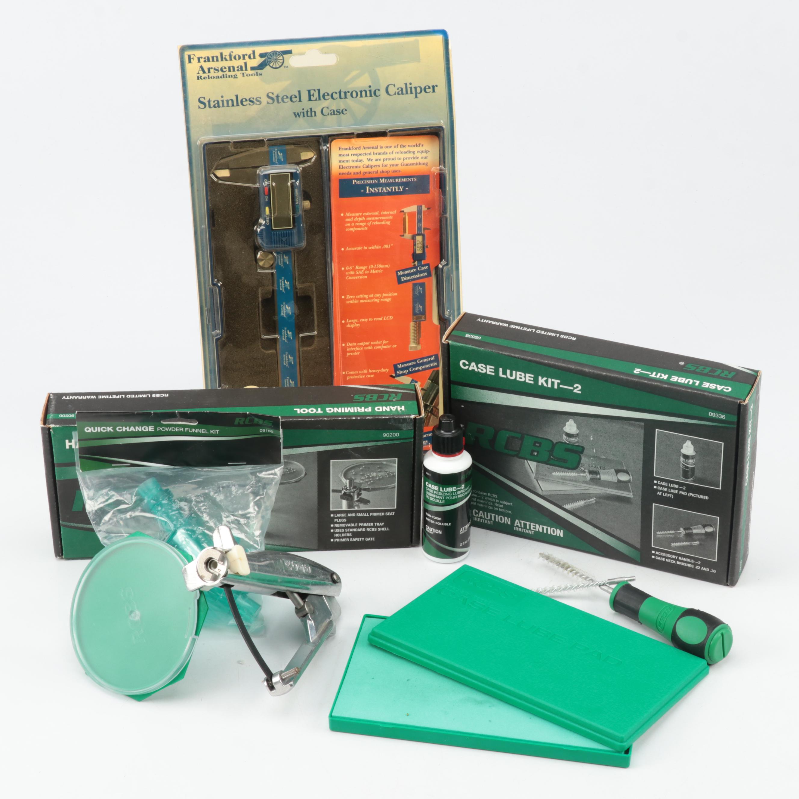 RCBS Case Lube Kit, Powder Funnel Kit, Hand Priming Tool and More