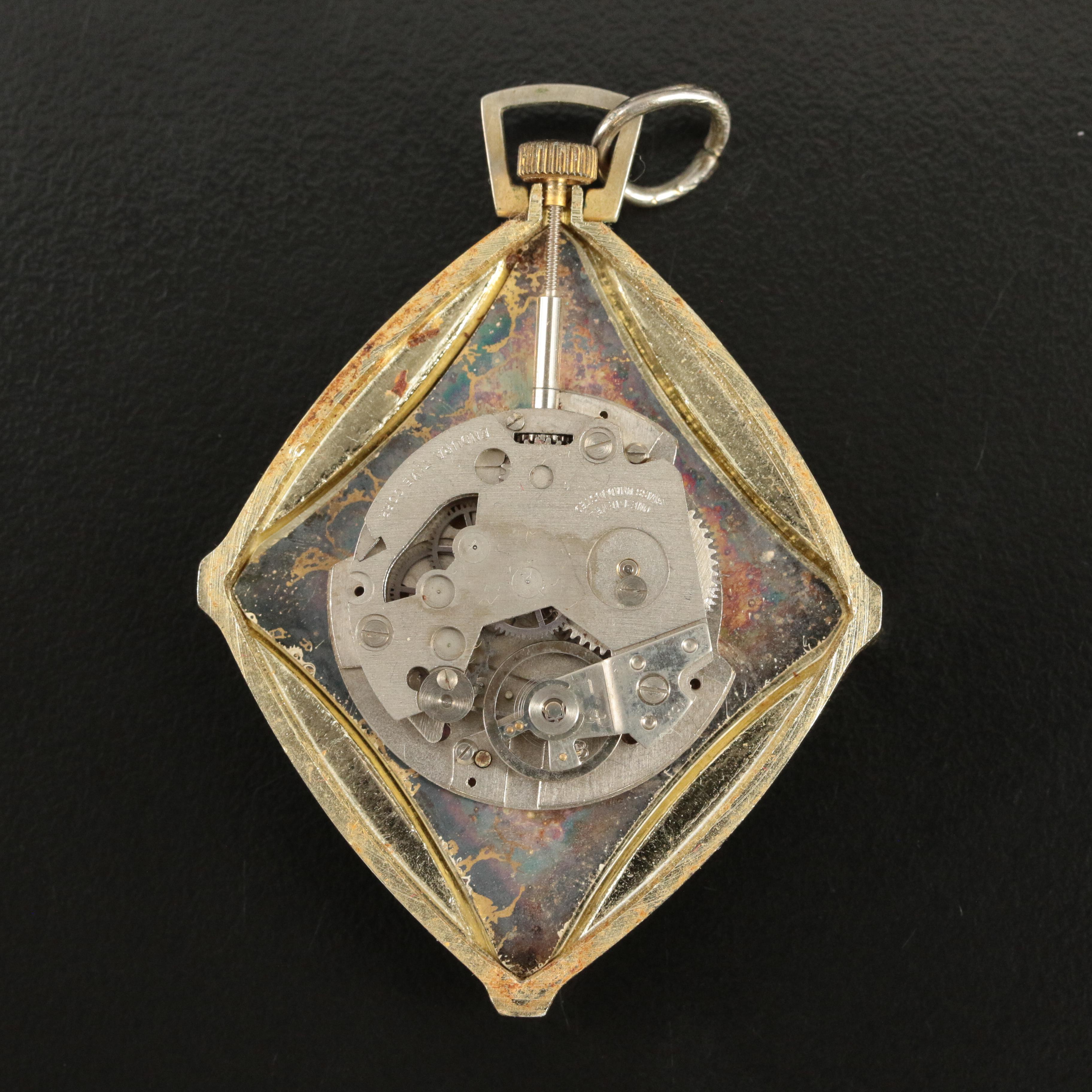 Endura Swiss-Made Vintage Pendant Watch