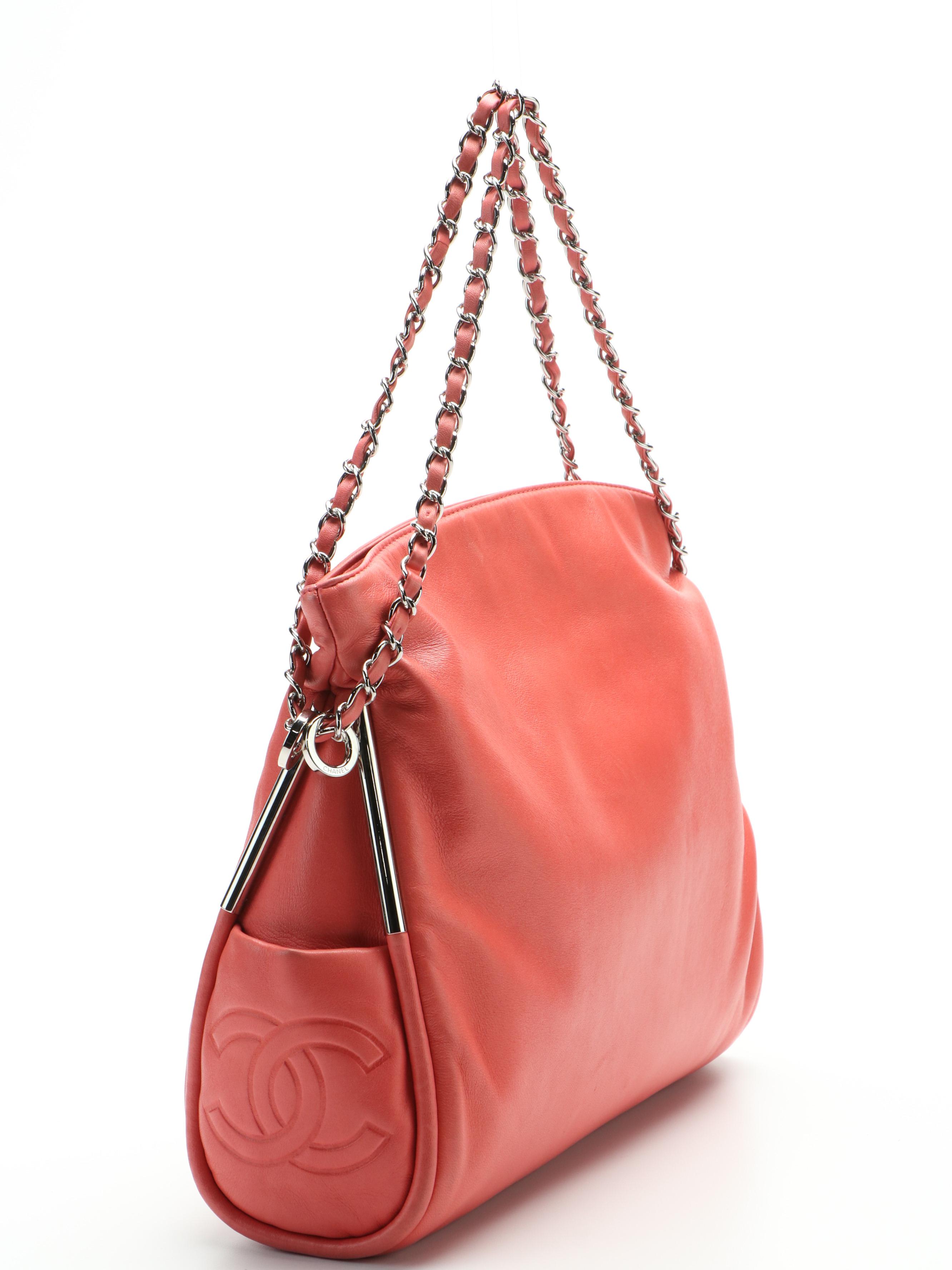 Chanel Ultimate Soft Hobo Bag in Pink Lambskin with Interwoven Chain Link Straps
