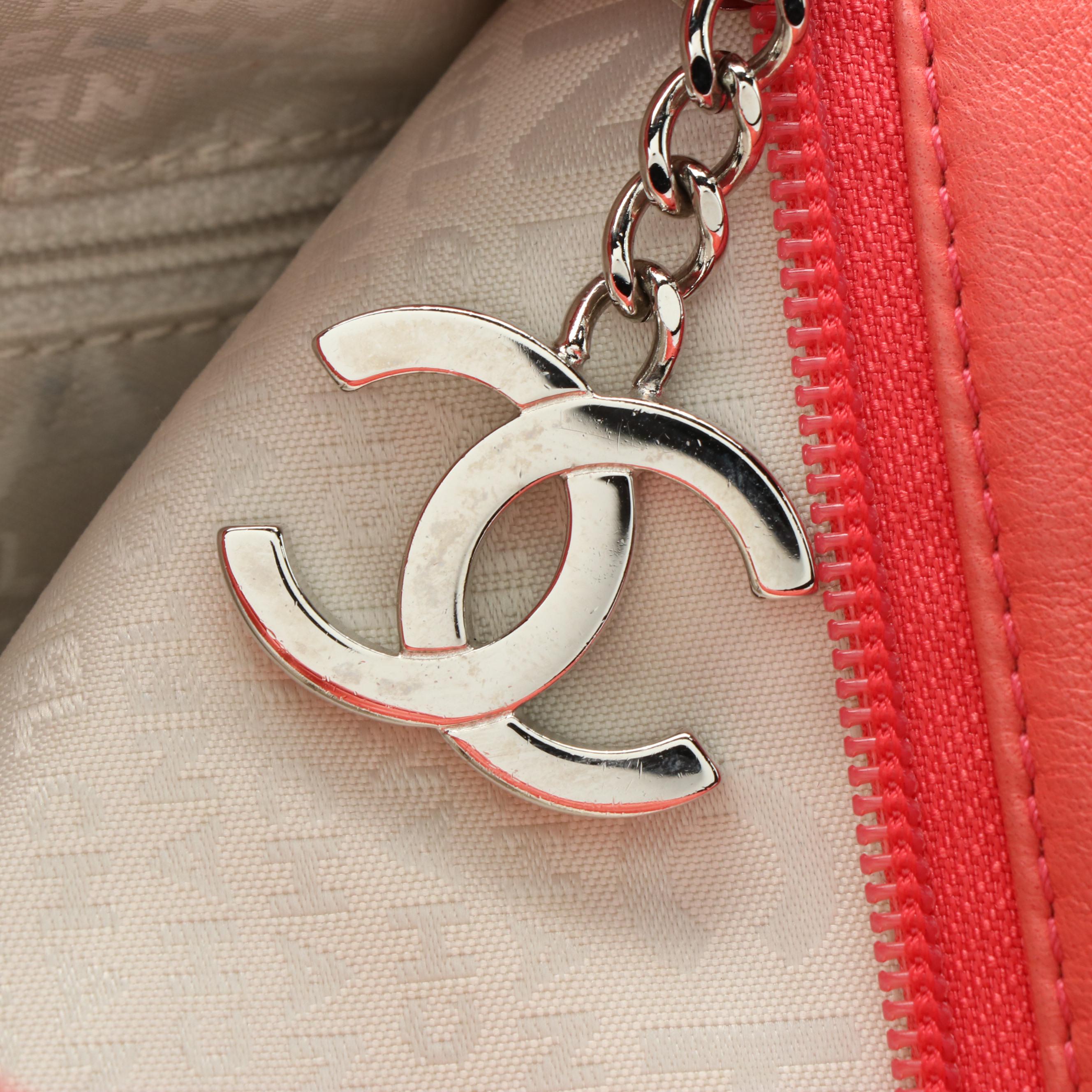 Chanel Ultimate Soft Hobo Bag in Pink Lambskin with Interwoven Chain Link Straps