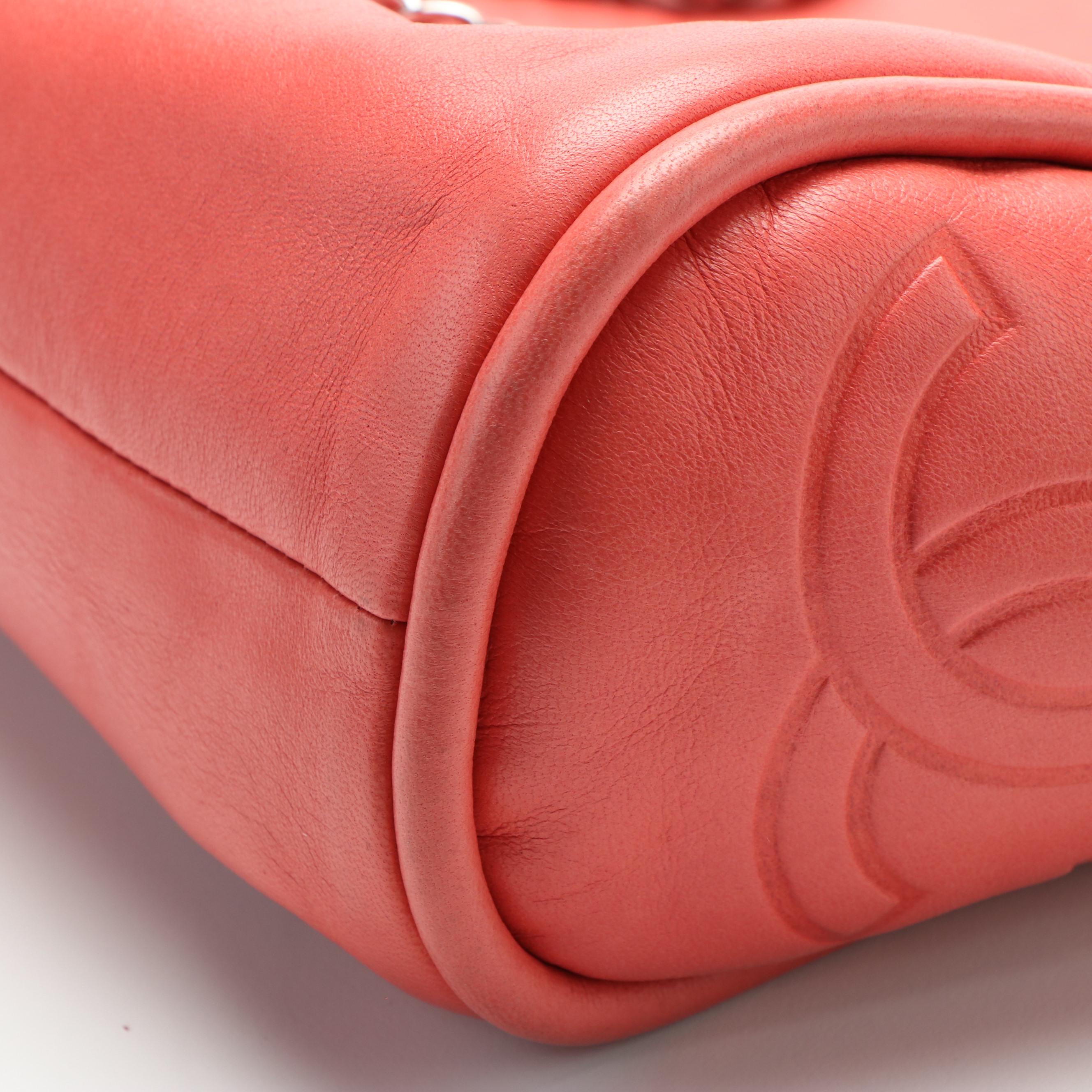 Chanel Ultimate Soft Hobo Bag in Pink Lambskin with Interwoven Chain Link Straps