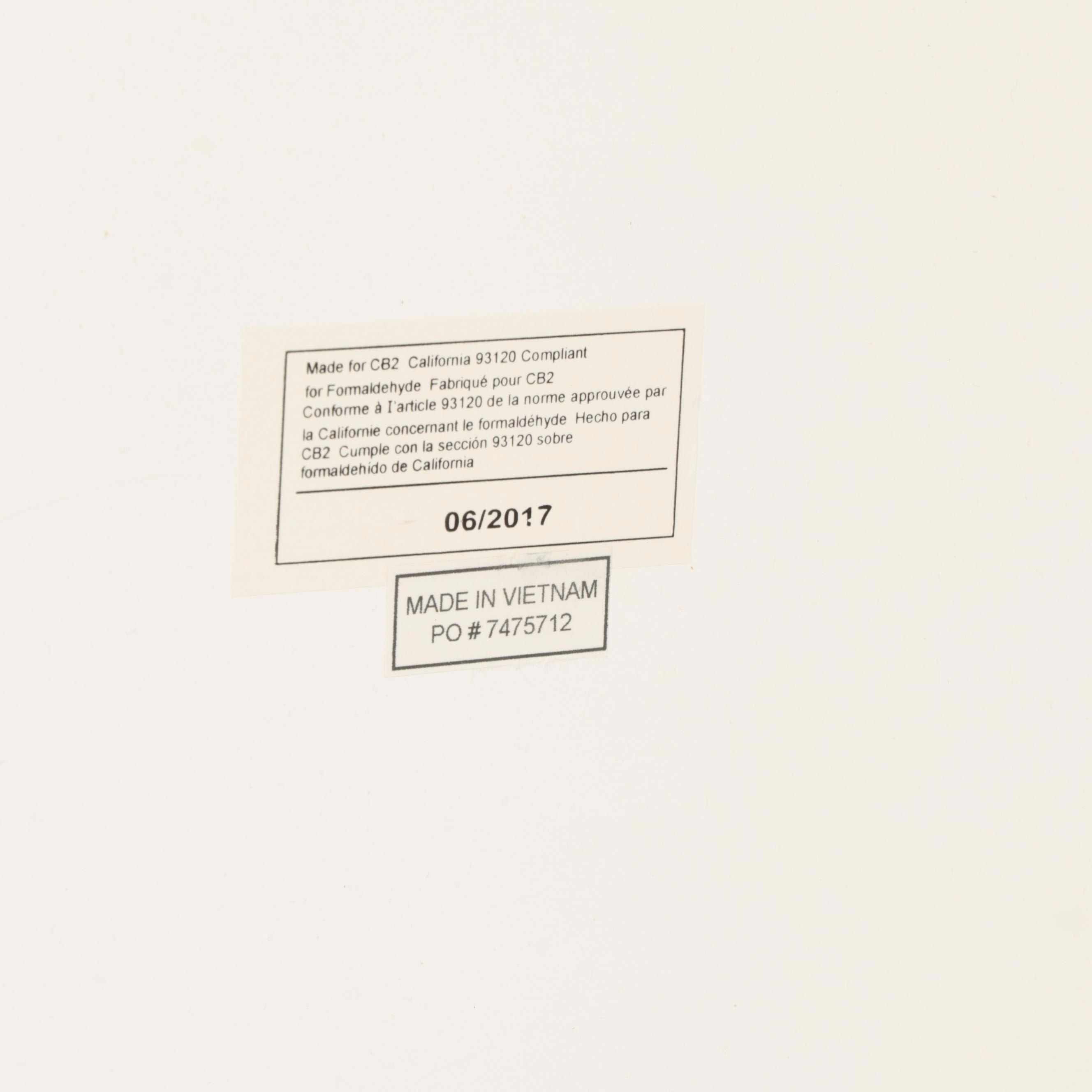 Lenny Kravitz for CB2 Ya Ya Storage Coffee Table with Walnut Tray