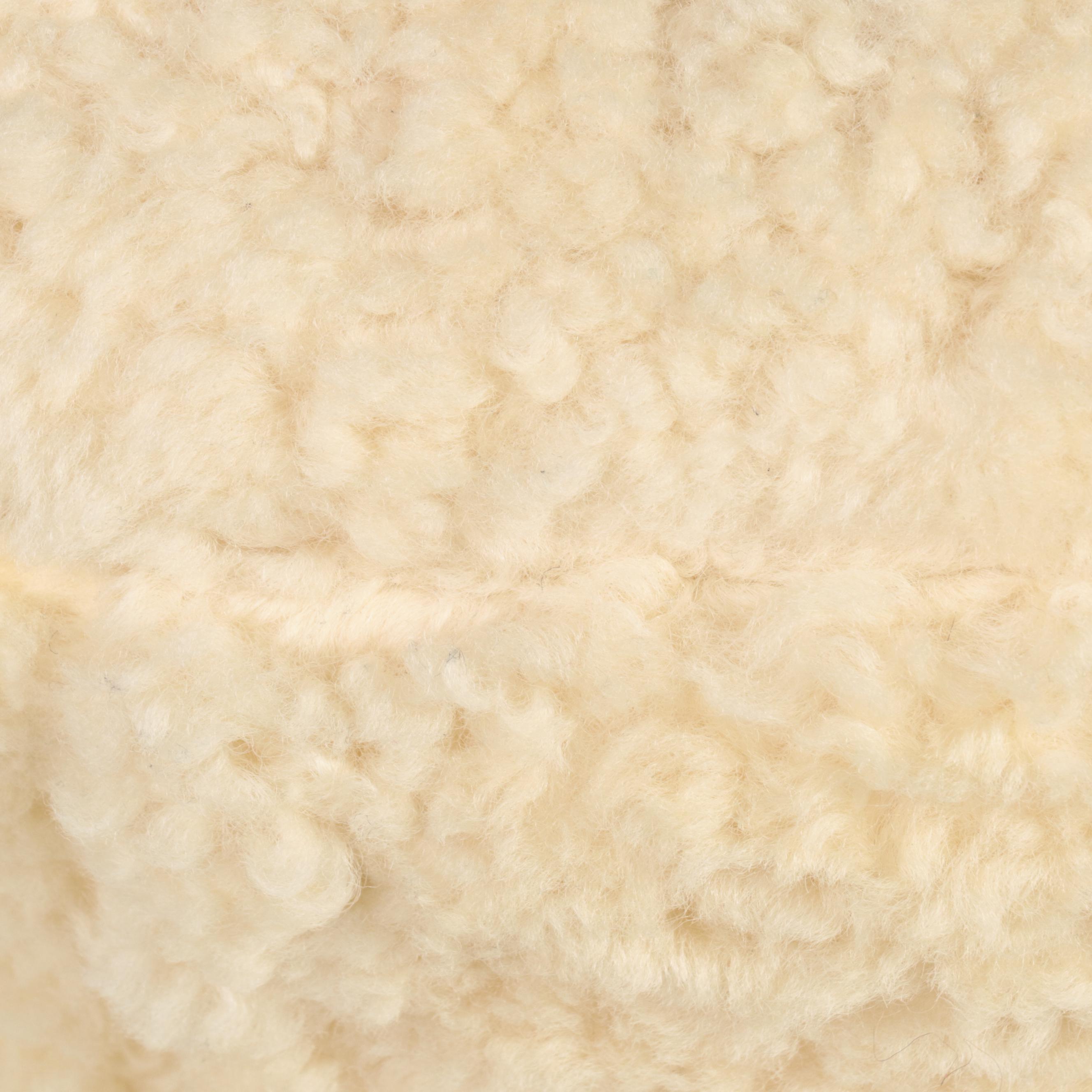 Safavieh Modernist Style Faux Shearling Upholstered Ottoman