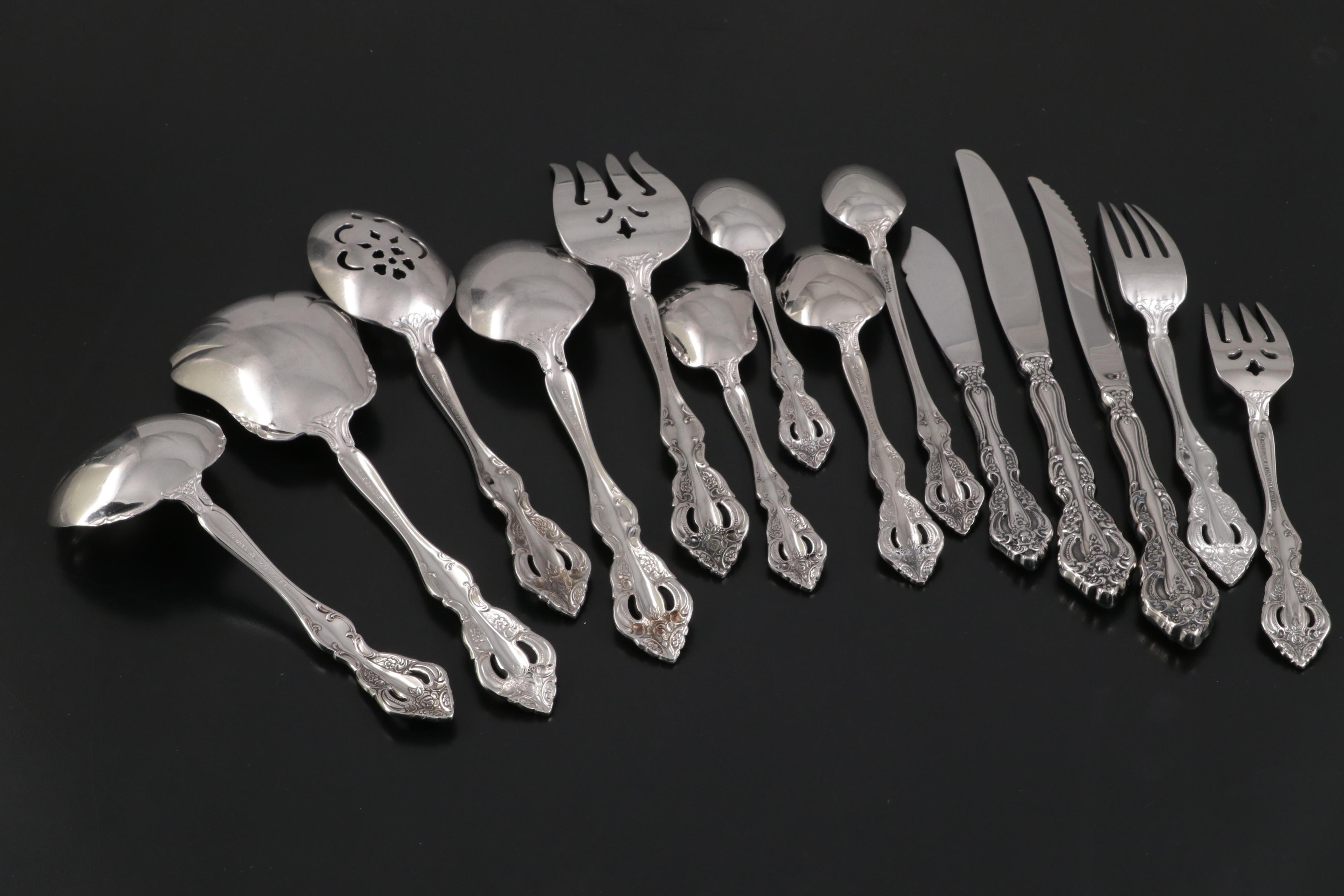Oneida "Michelangelo" Stainless Steel Flatware in Storage Chest