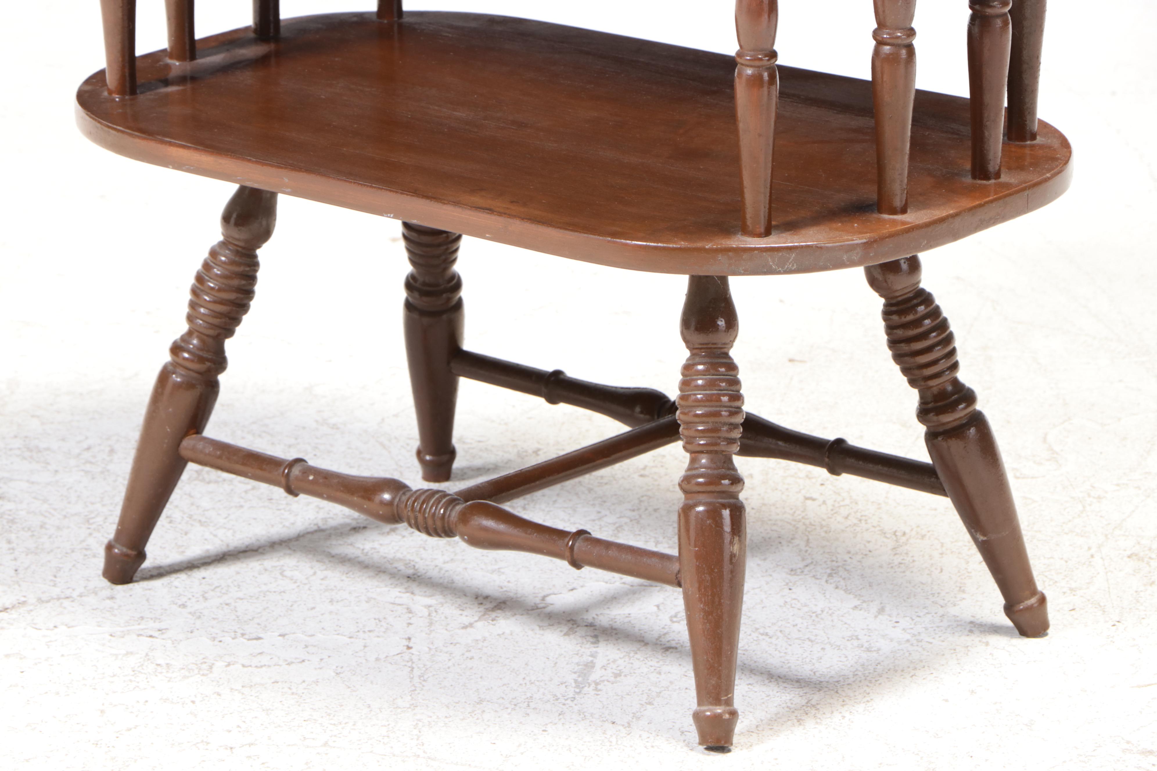 American Colonial Style Maple Tiered Table