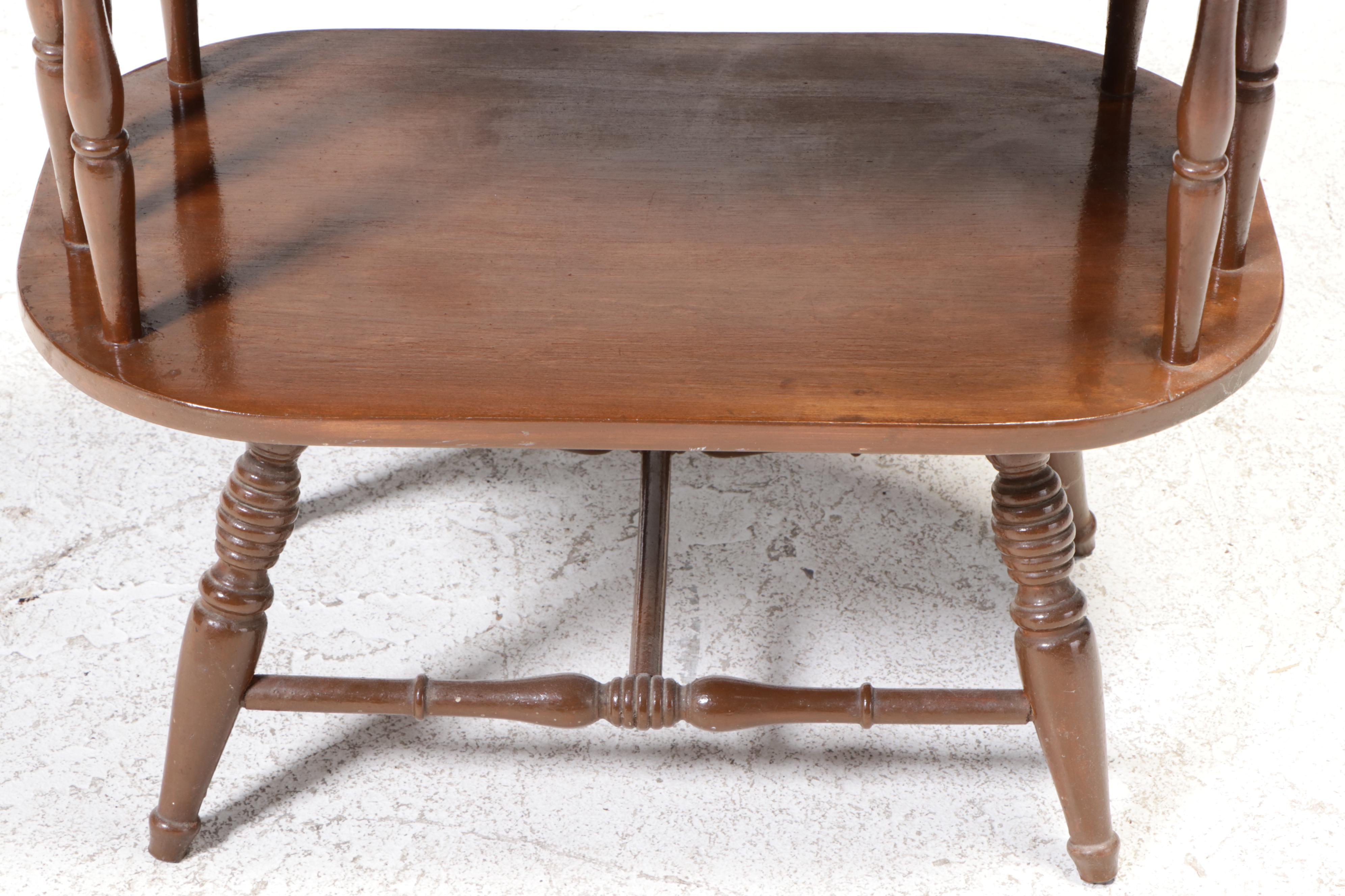 American Colonial Style Maple Tiered Table