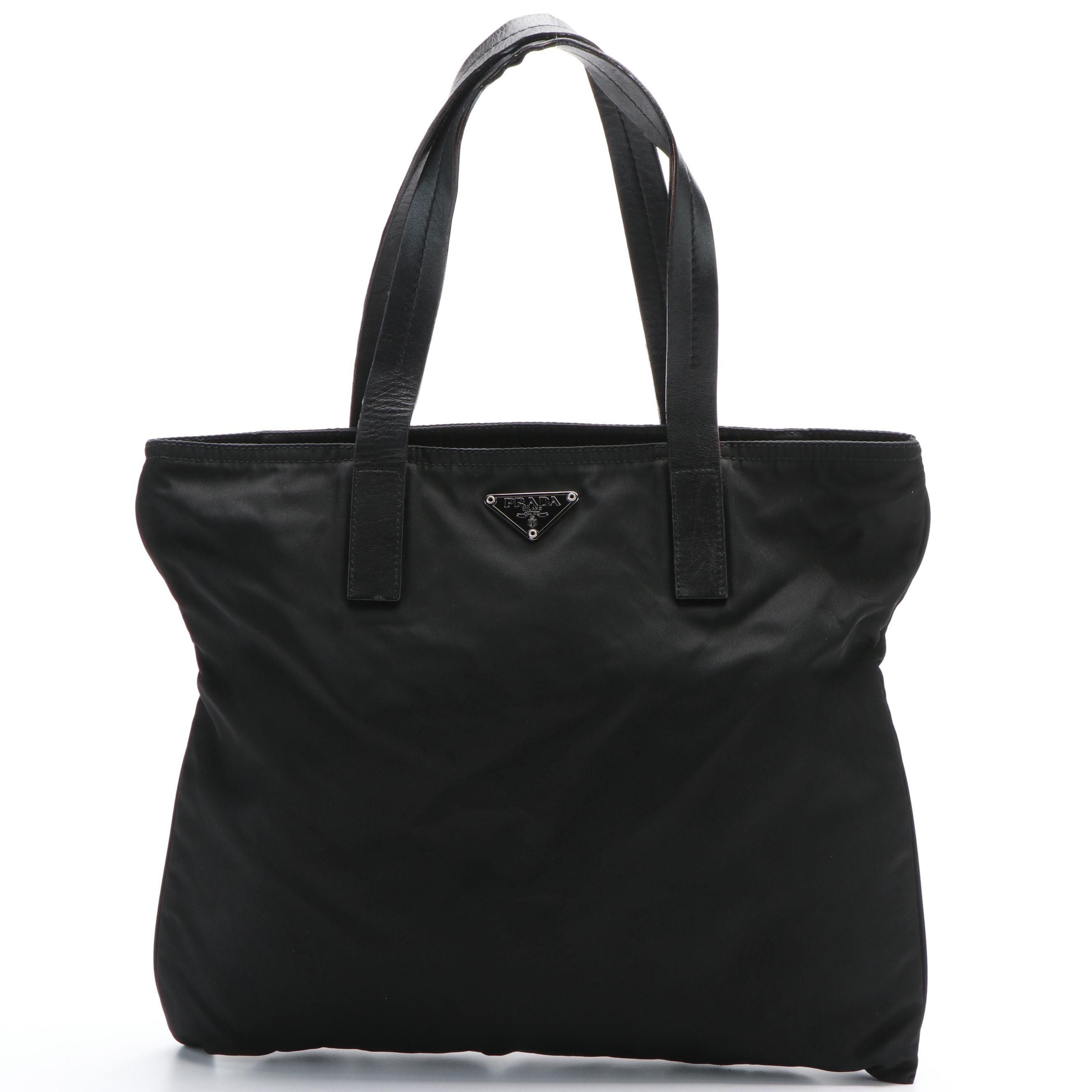 Prada Tessuto Tote Bag in Black Nylon