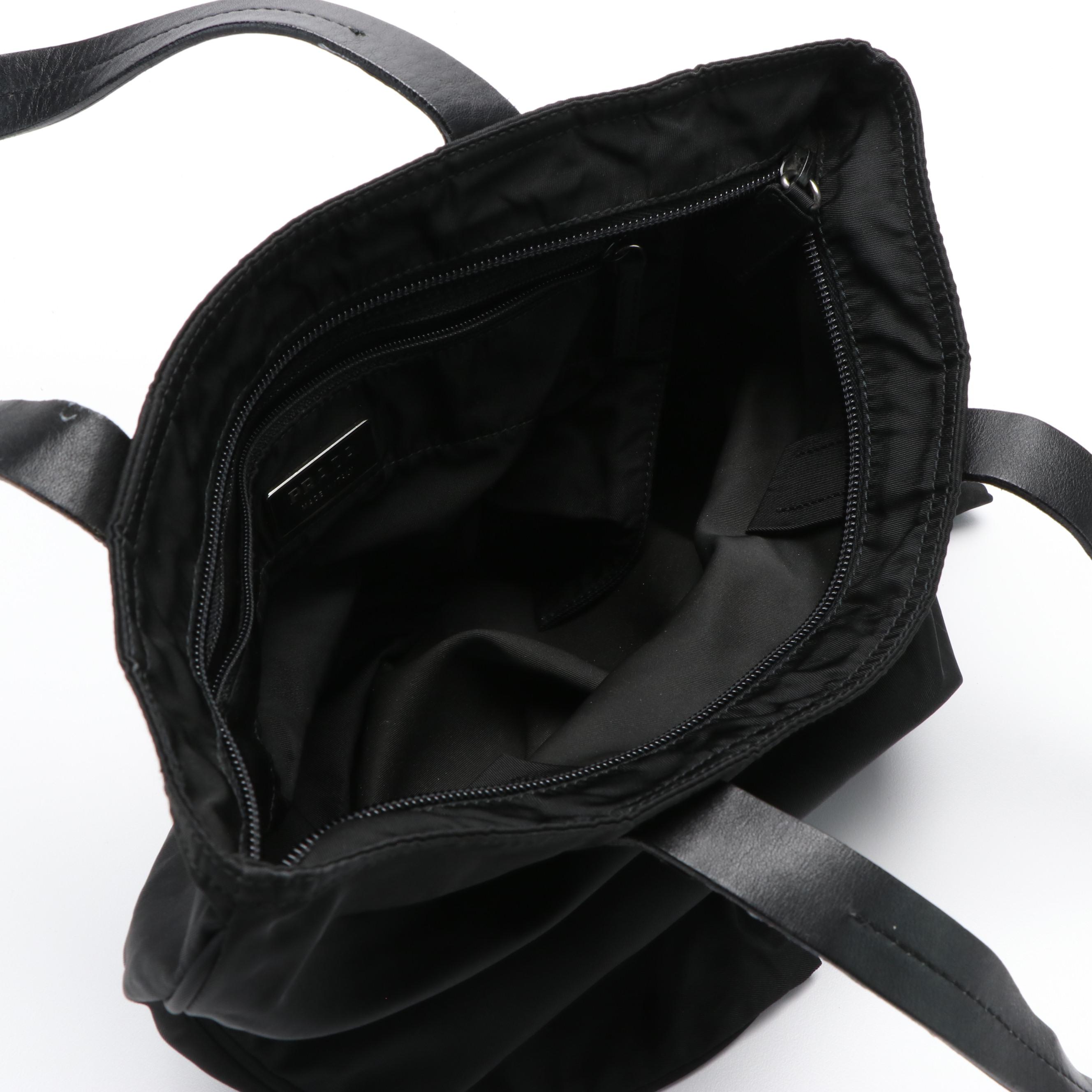 Prada Tessuto Tote Bag in Black Nylon