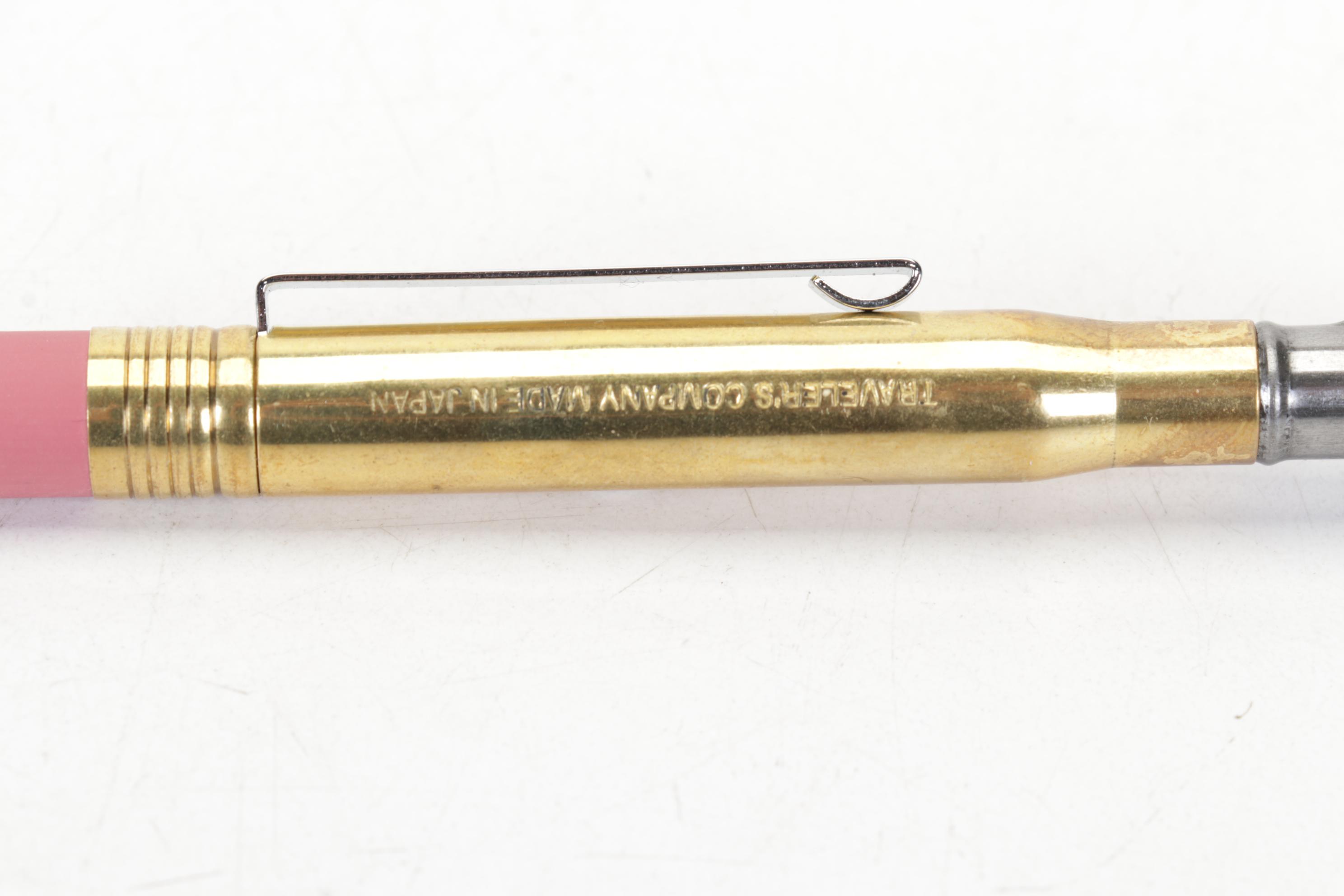 Traveler's Company and Prada Collaboration Brass Travel Pencil and Logo Charm