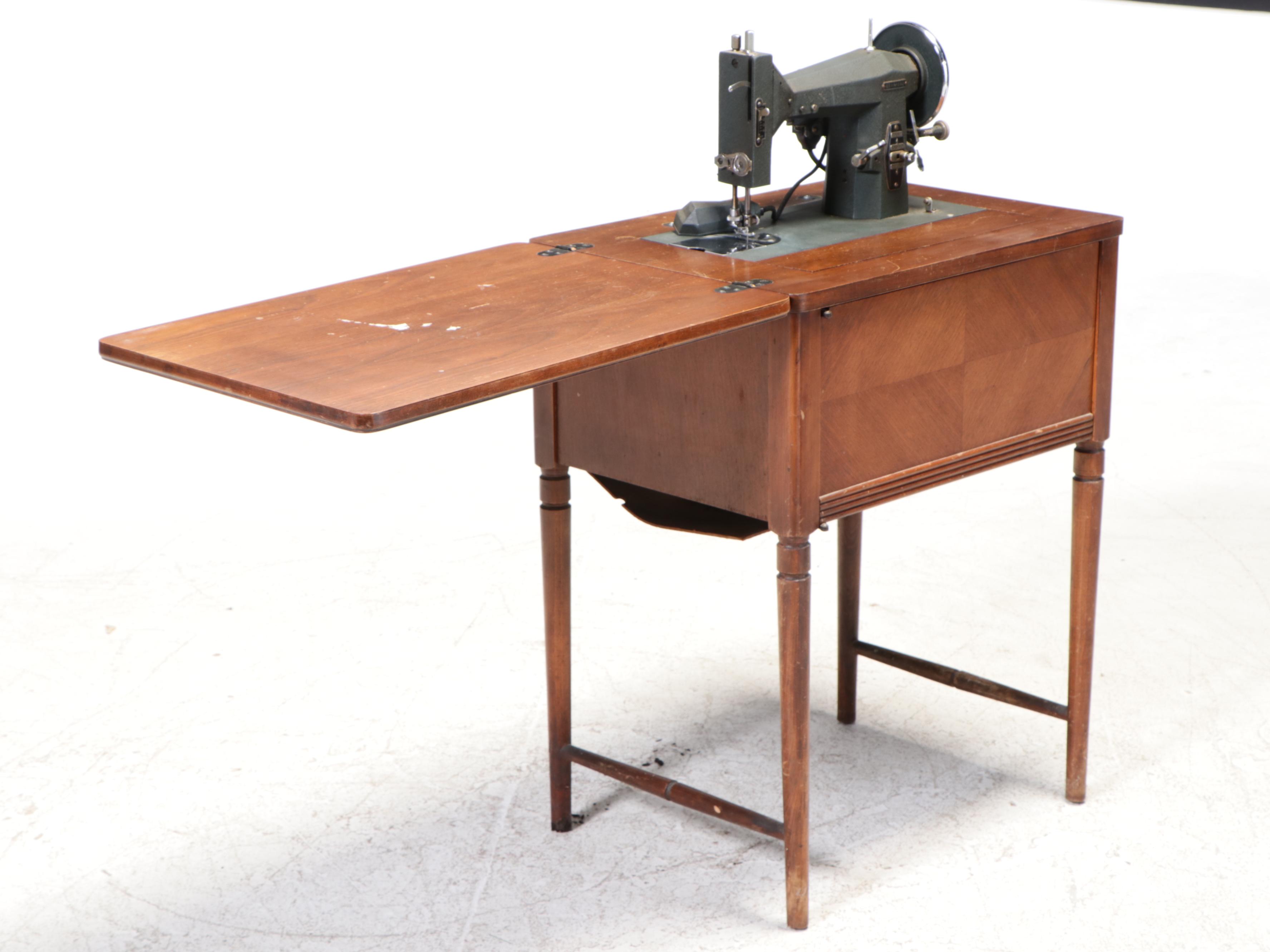 Kenmore E-6354 Electric Sewing Machine with Table, Mid-20th Century