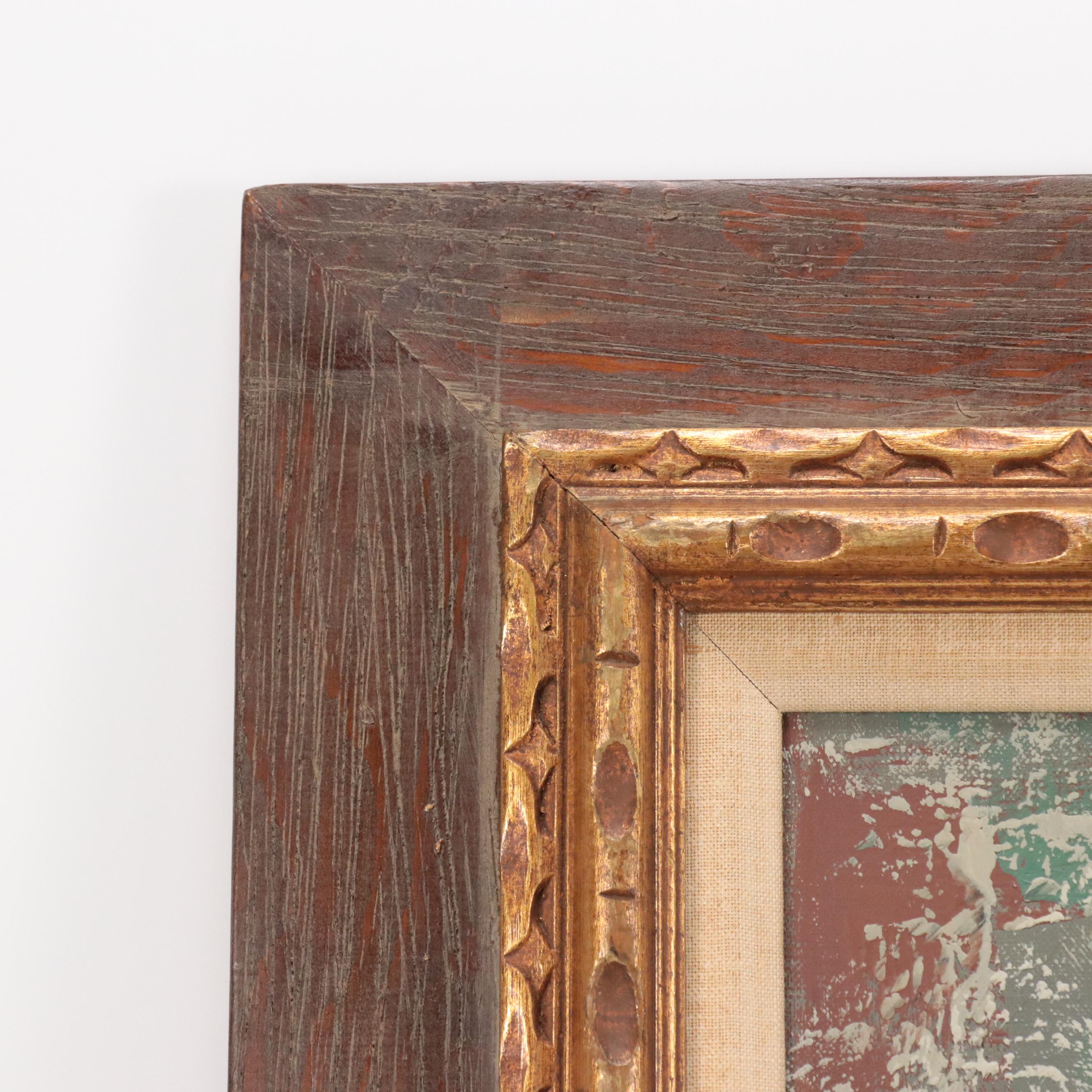 Bollini Oil Painting of Young Boy and Dog