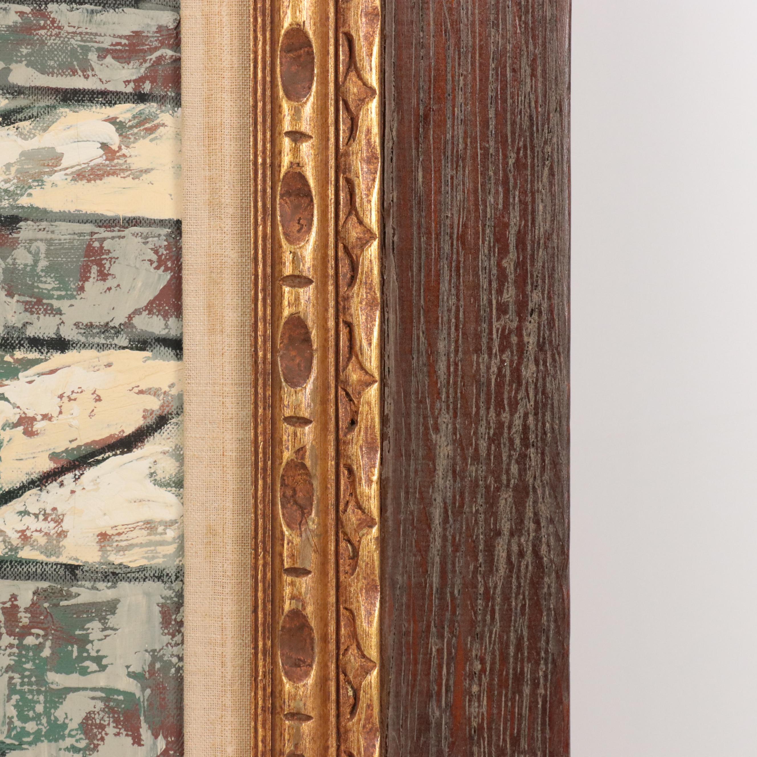 Bollini Oil Painting of Young Boy and Dog